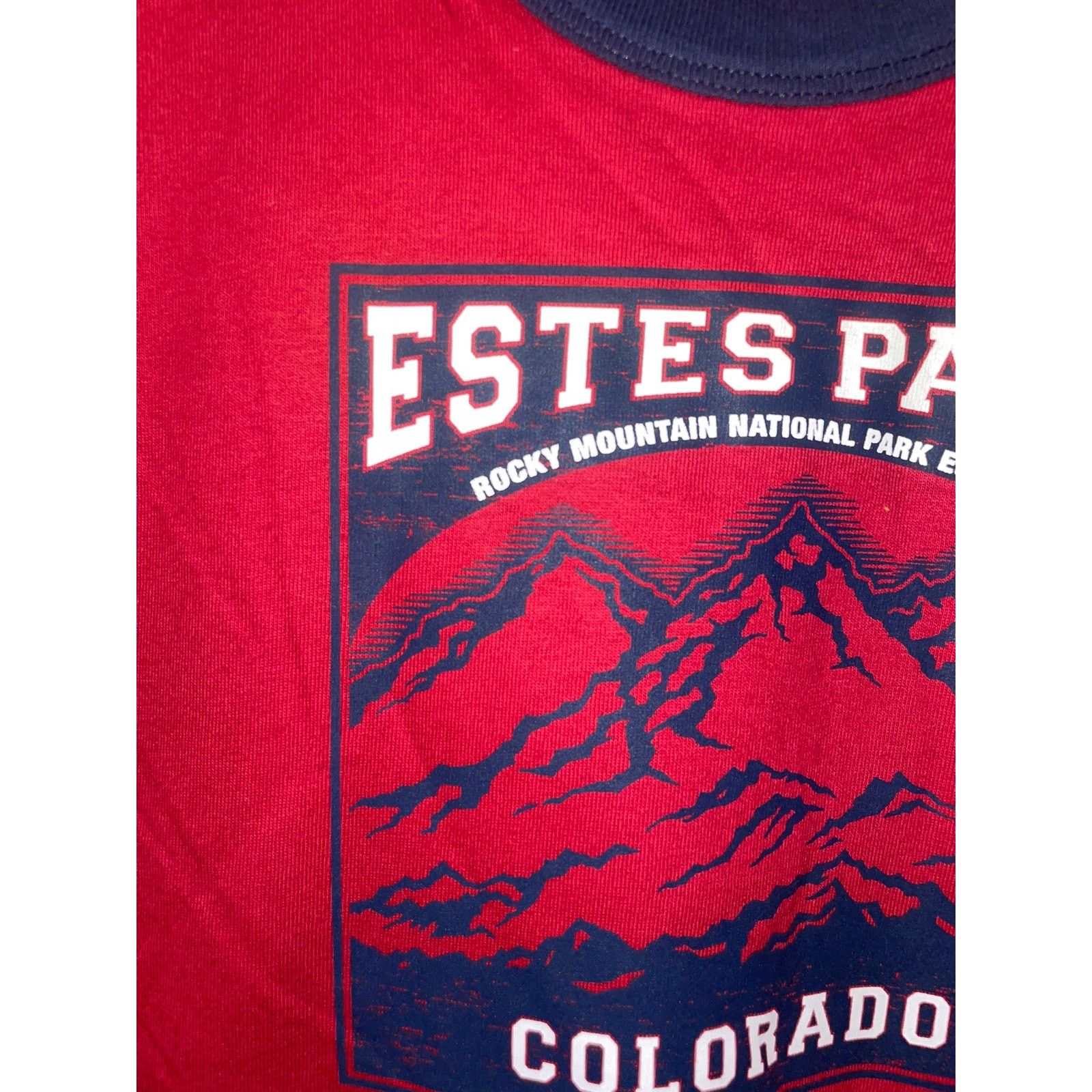 Anvil Vintage Estes Park Rocky Mountain National Park Ringer Shirt Size US L / EU 52-54 / 3 - 3 Thumbnail