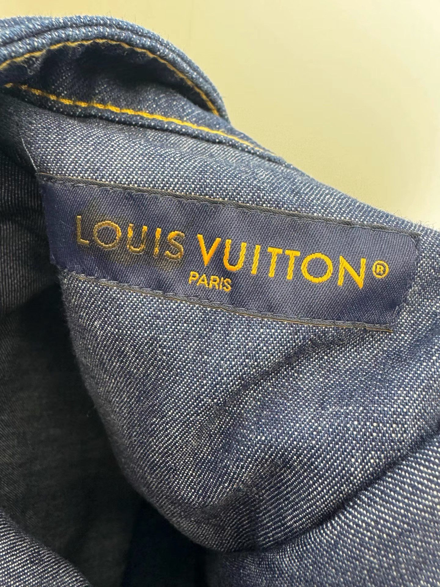 Louis Vuitton LV x Pharrell Monogram Embroidery Jean Shorts K36 Size US 32 / EU 48 - 3 Thumbnail