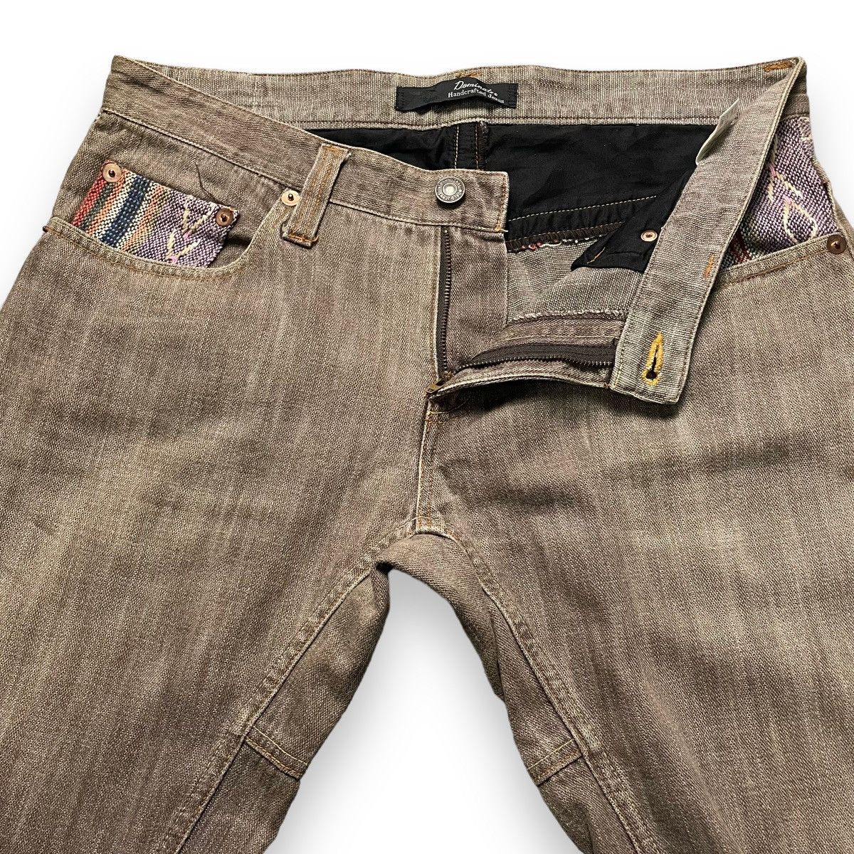 If Six Was Nine × Japanese Brand × Le Grande Bleu (L.G.B.) 🇯🇵 DOMINATE HANDCRAFTED NATIVE SPIRAL CUT JEANS Size US 34 / EU 50 - 3 Thumbnail