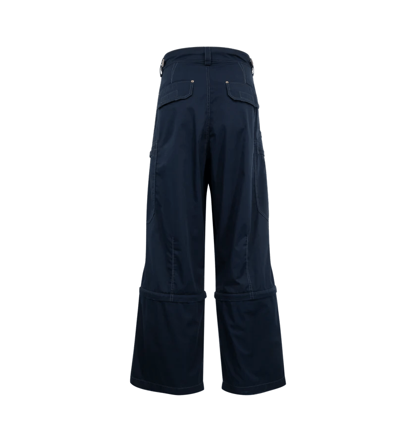 Balenciaga o1h1sh11225 Utility Pants Work in Navy Blue Size US 34 / EU 50 - 2 Thumbnail