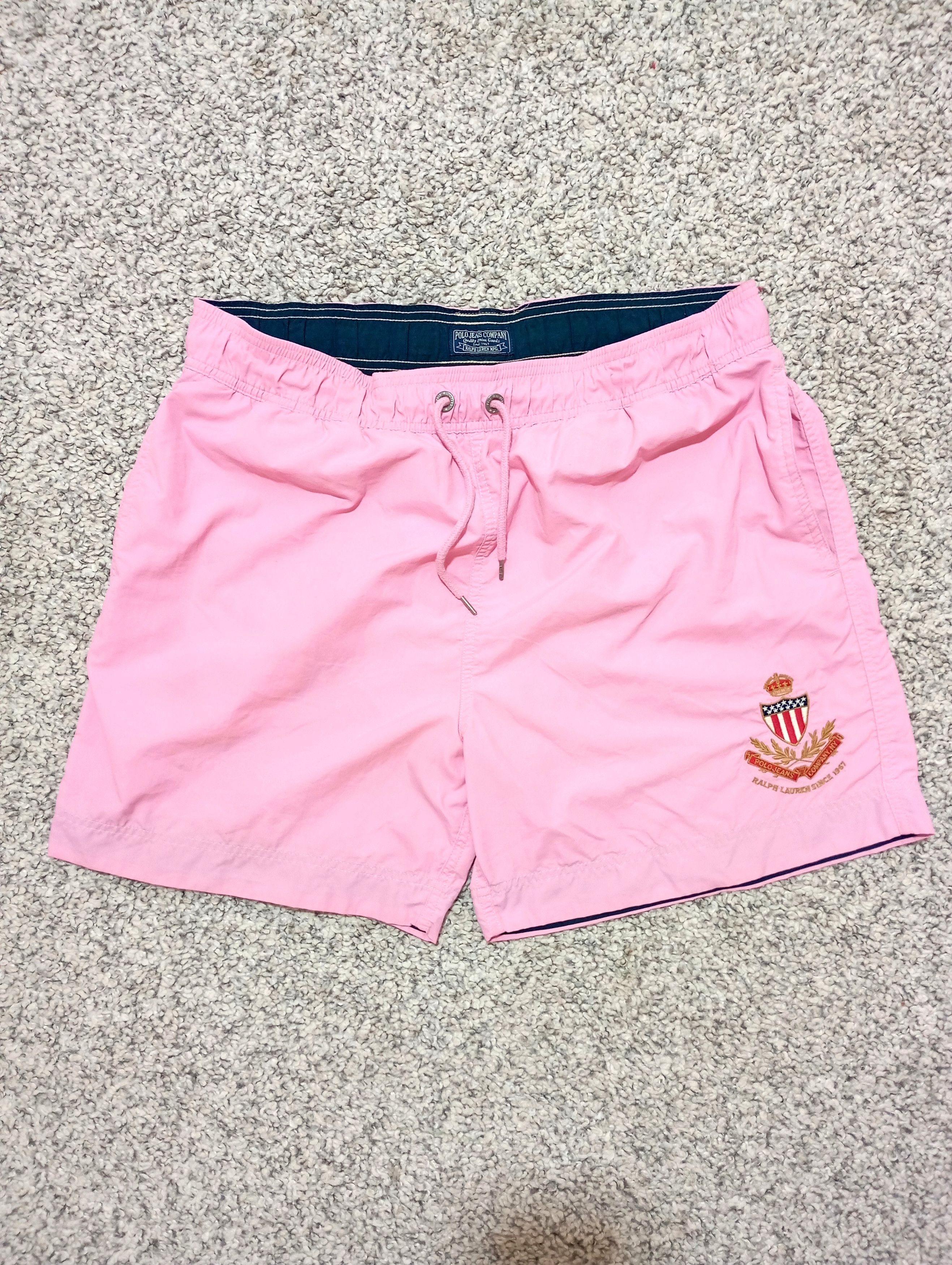 Polo Ralph Lauren × Ralph Lauren × Vintage Polo Ralph Lauren Luxury Swim Beach Shorts M Size US 33 - 1 Thumbnail