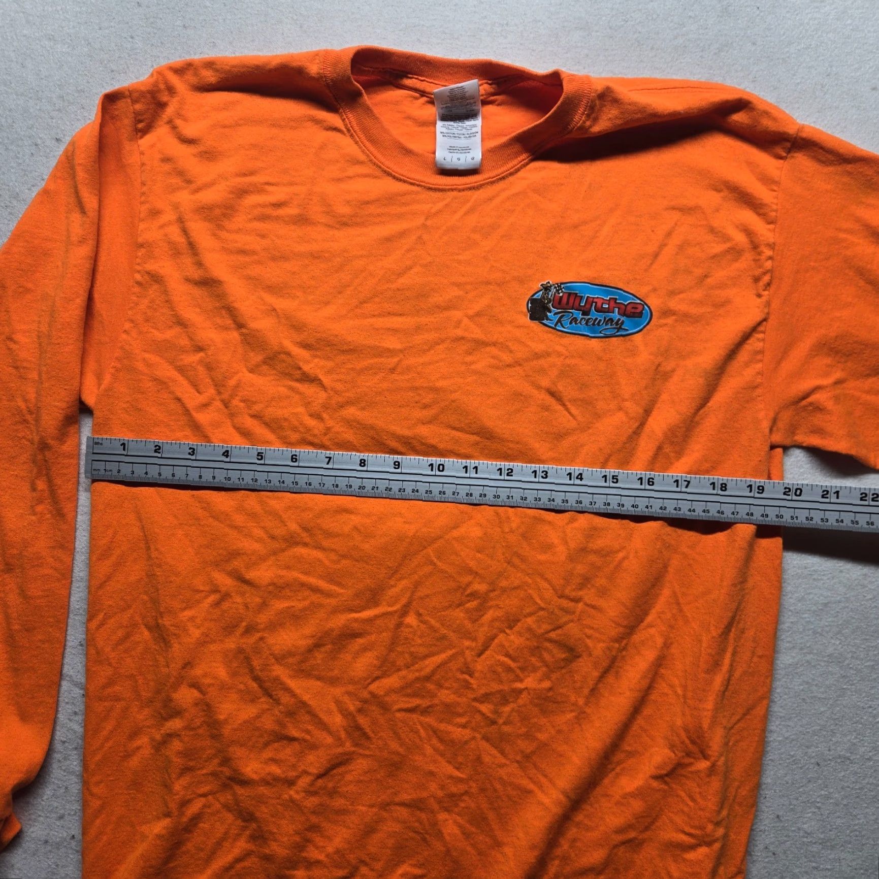 Gildan Wythe Raceway Shirt L Mens VA Virginia Dirt Track Racing Tee T-Shirt Orange Gray? Size US L / EU 52-54 / 3 - 5 Thumbnail