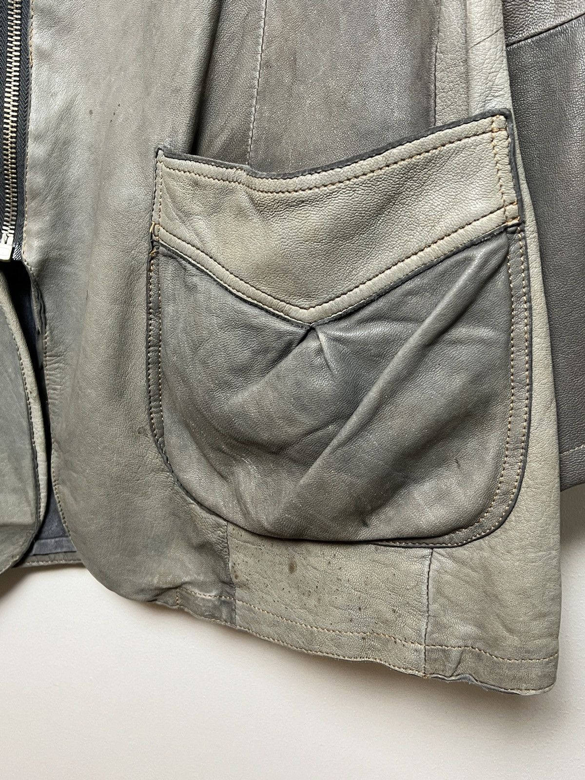 Giorgio Armani armani y2k patchwork leather jacket Size US M / EU 48-50 / 2 - 7 Thumbnail