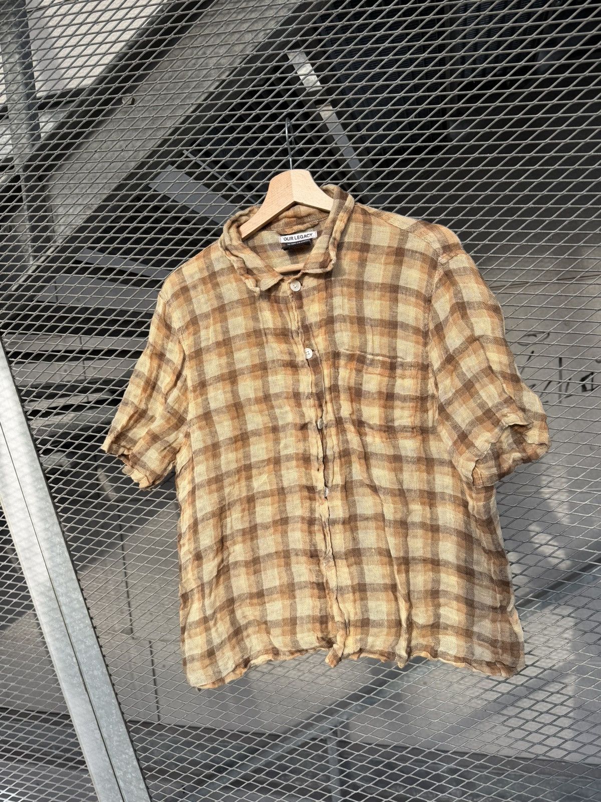Our Legacy Our Legacy Raw Net Plaid Shirt Size US S / EU 44-46 / 1 - 3 Thumbnail