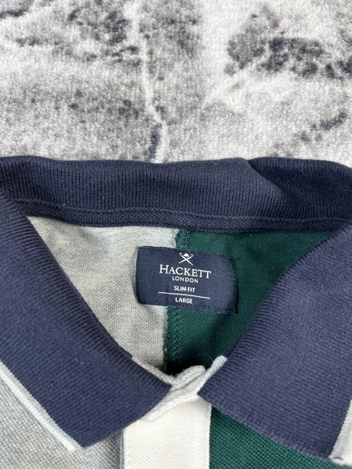 Hackett Hackett London Colorblock Polo Shirt Crest Logo L Size US L / EU 52-54 / 3 - 7 Thumbnail
