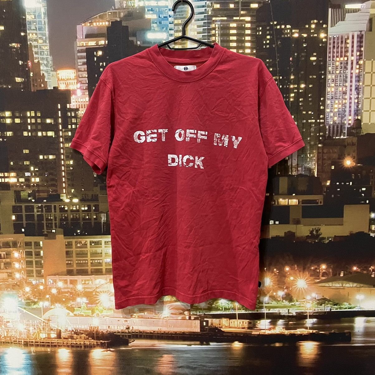 Vintage Vintage 90s Graphic Tee Humor Streetwear Sun Faded Red S Size US S / EU 44-46 / 1 - 1 Thumbnail