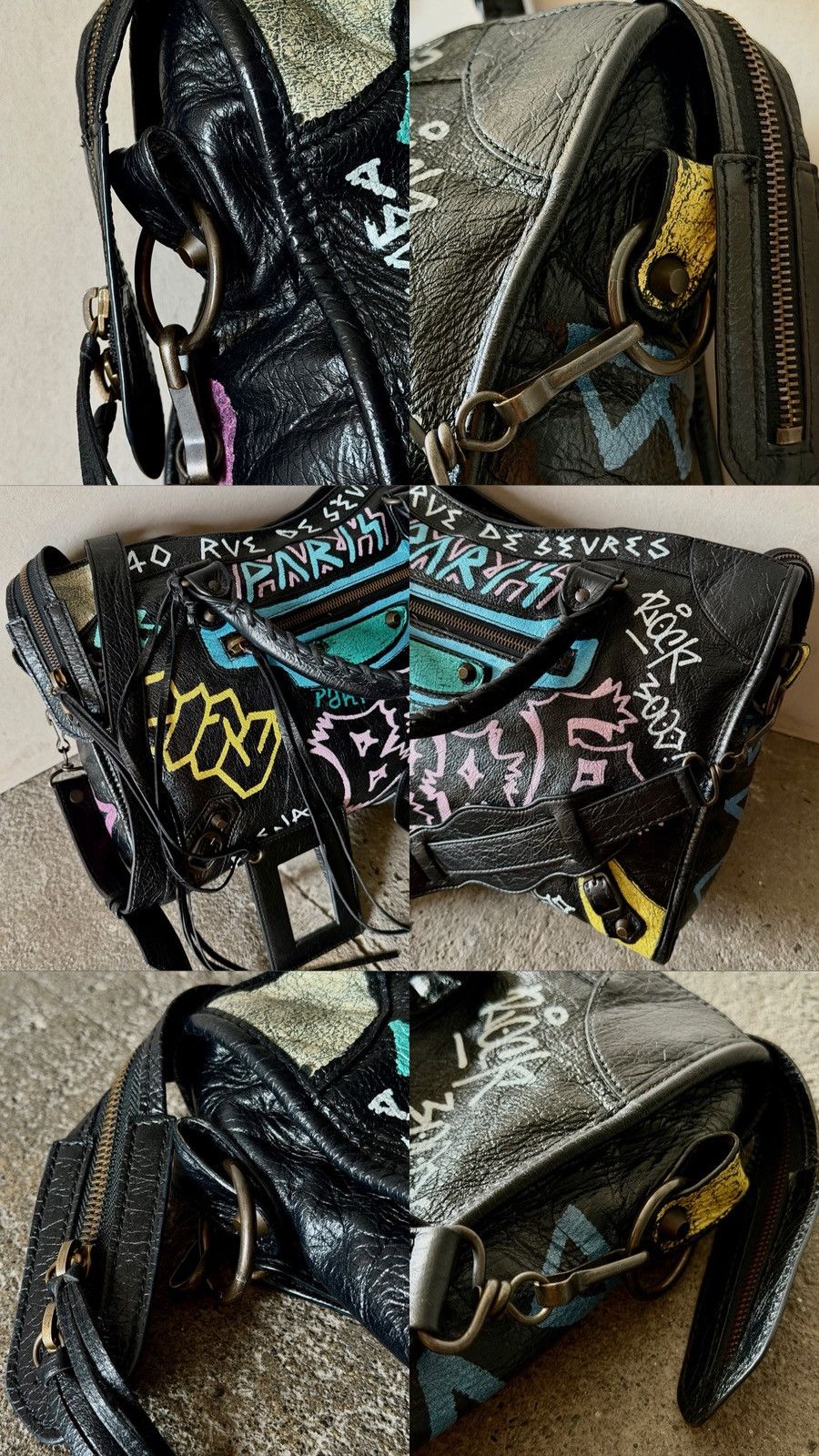 Balenciaga Balenciaga - Demna - 2017 Classic City Graffiti Lambskin Bag Size ONE SIZE - 22 Thumbnail