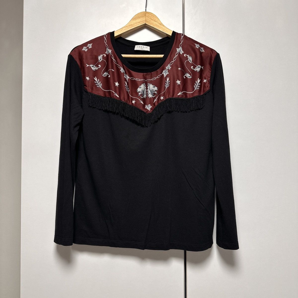 Sandro Sandro long-sleeved shirt Size S / US 4 / IT 40 - 2 Thumbnail