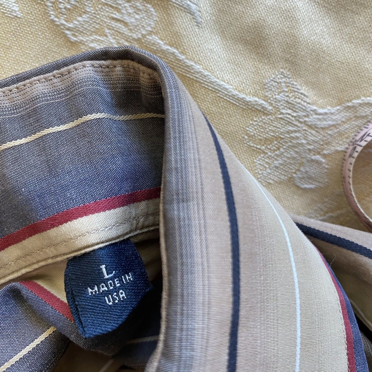 Burberry Vintage Burberry Stripe Button Up Shirt Long Sleeve 1990s Size US L / EU 52-54 / 3 - 4 Thumbnail