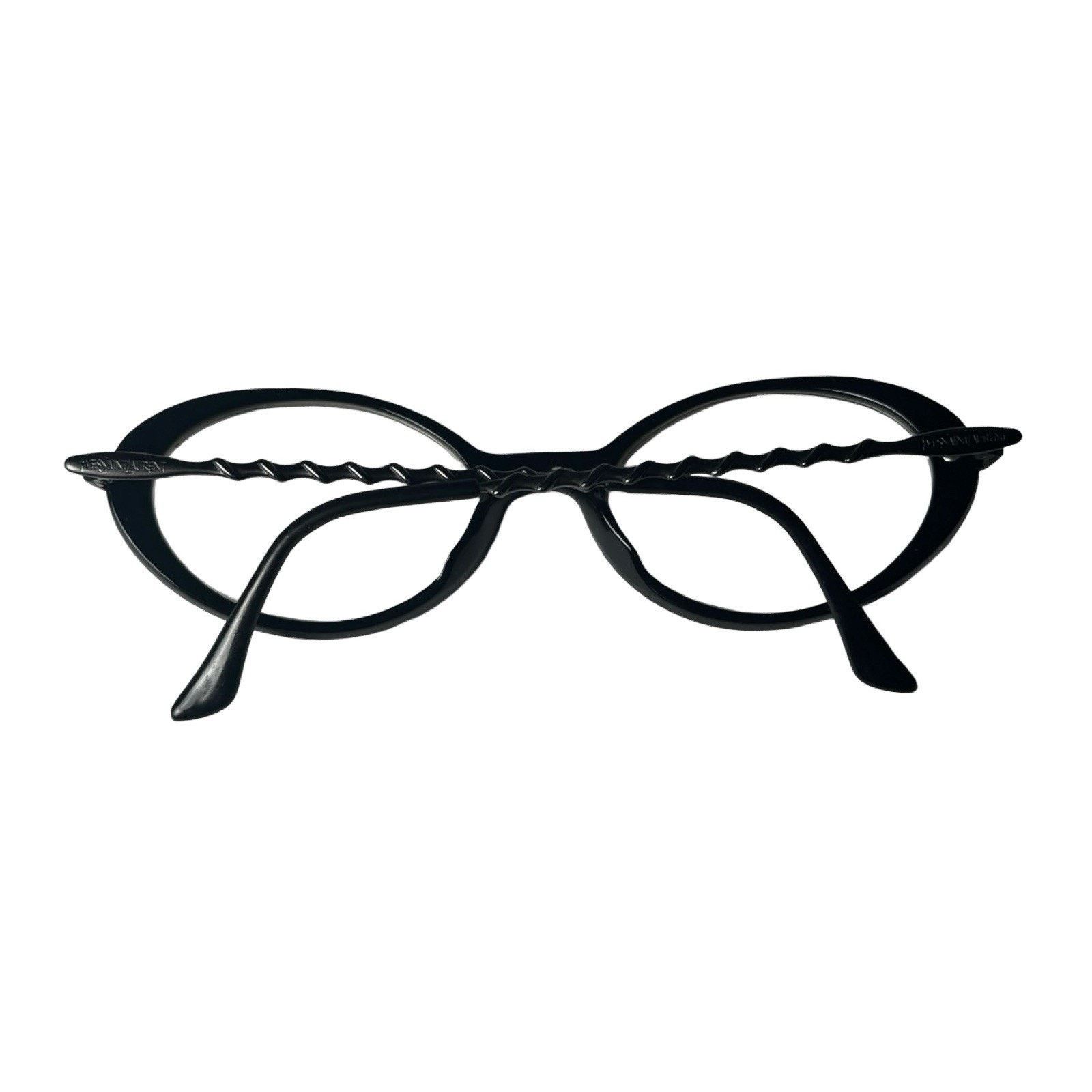 Yves Saint Laurent Yves Saint Laurent glasses 5085 Y505 Black Gunmetal Oval Size ONE SIZE - 8 Thumbnail