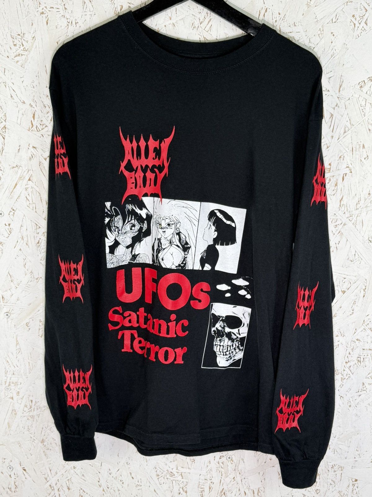Alien Body Alien Body FW17 UFO Satanic Terror Anime Long Sleeve Black M Size US M / EU 48-50 / 2 - 1 Thumbnail