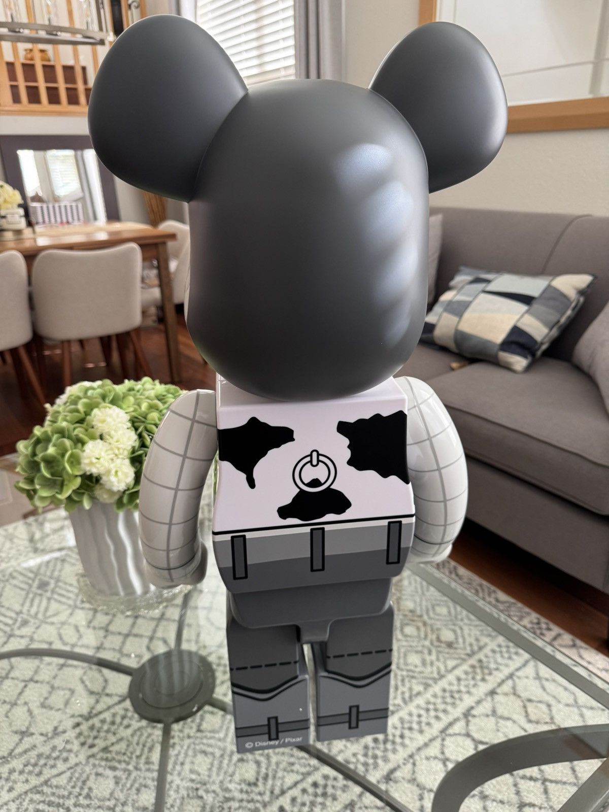 Disney Woody Toy Story Black & White 1000% Bearbrick Figure No Box Size ONE SIZE - 3 Thumbnail
