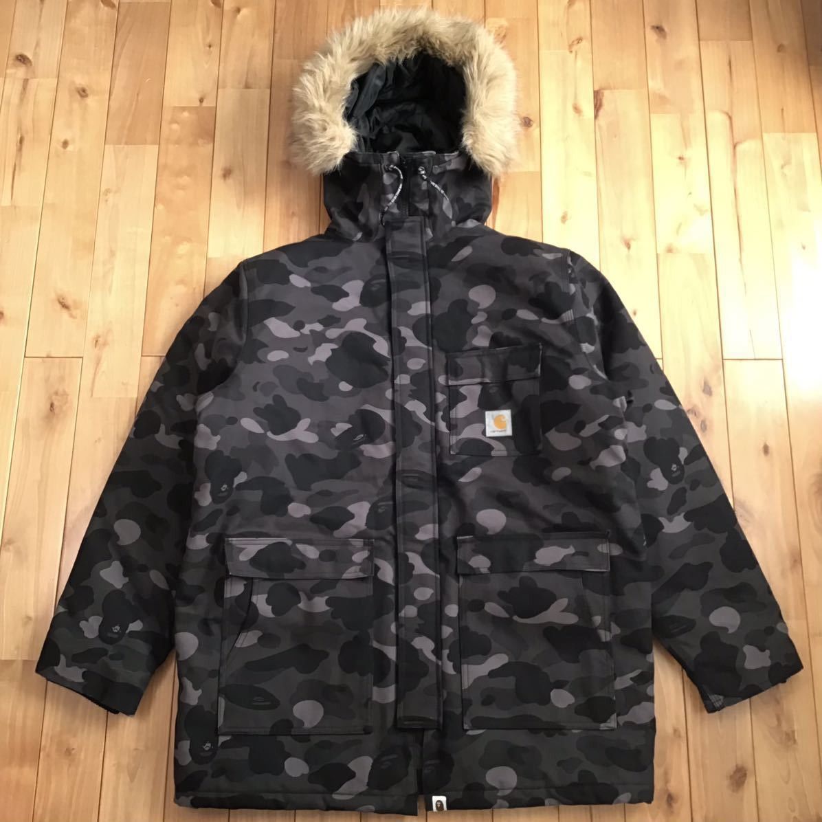 Bape BAPE × Carhartt N-3B Jacket black camo a bathing ape NIGO | Grailed