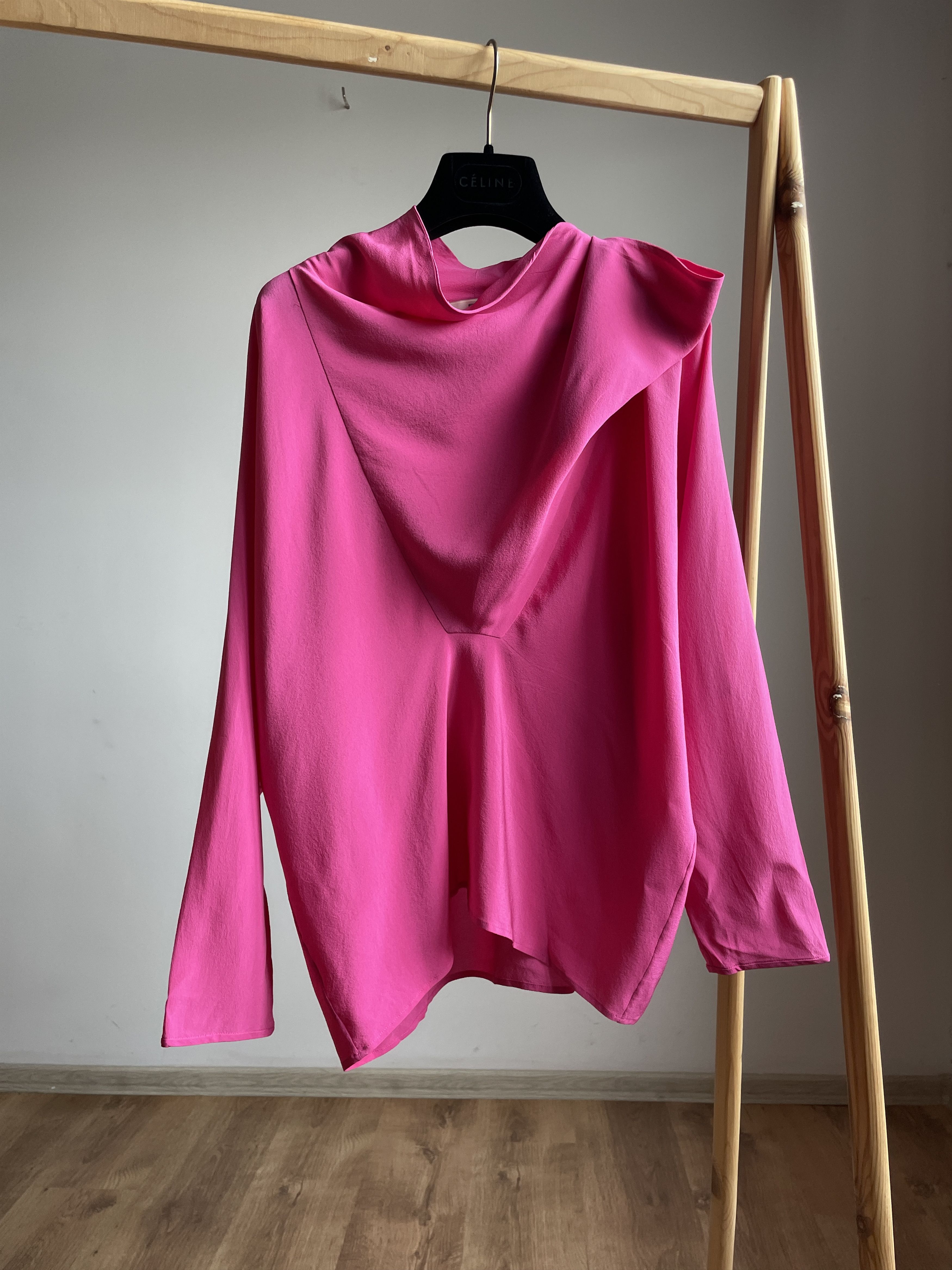 Etro Etro Waterfall Neck Silk Long Sleeve Blouse Size IT 44 Size M / US 6-8 / IT 42-44 - 1 Thumbnail