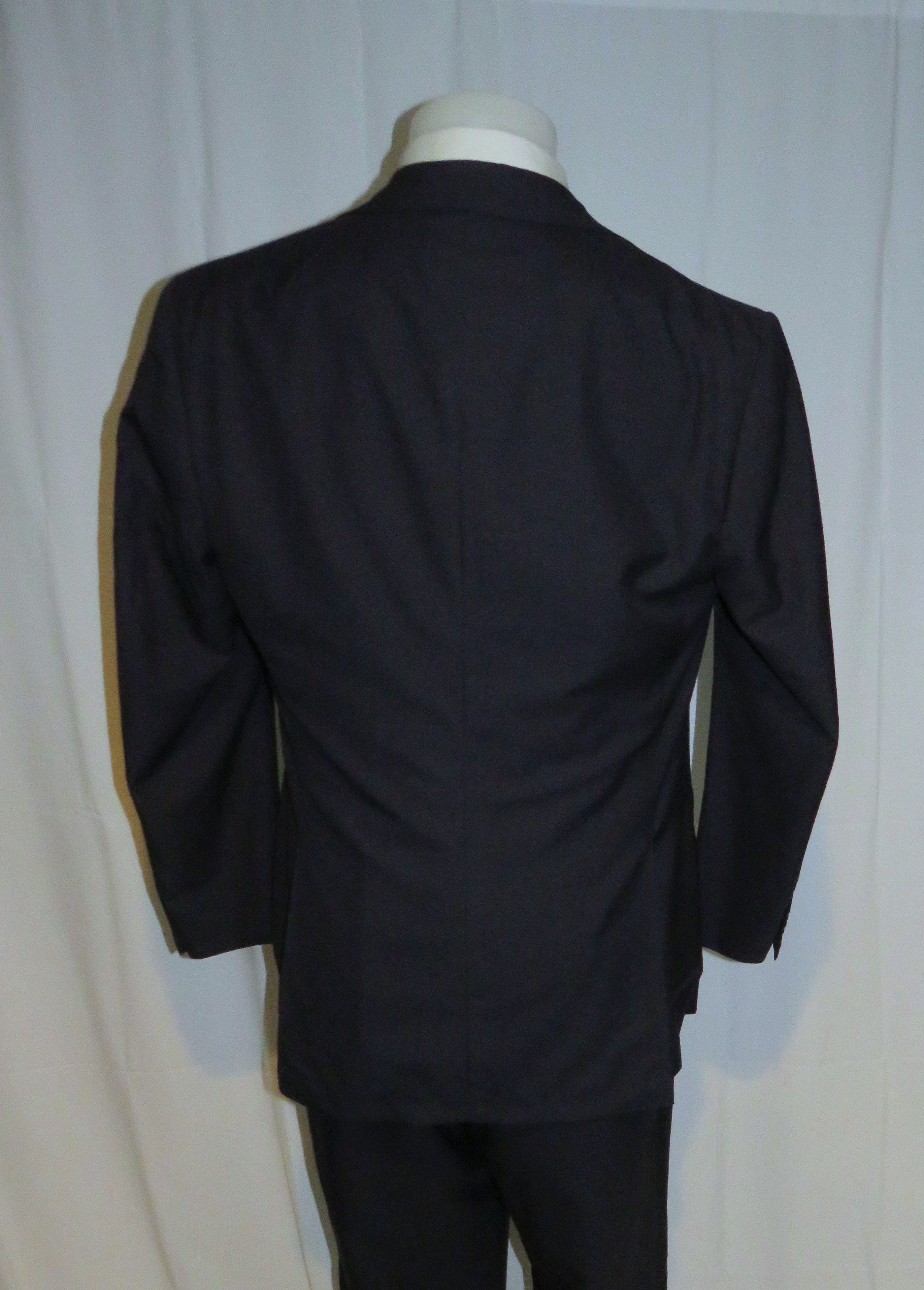 Cesare Attolini Cashmere Blend Navy Barethea Three Roll Two Tuxedo 44R Size 44R - 11 Thumbnail