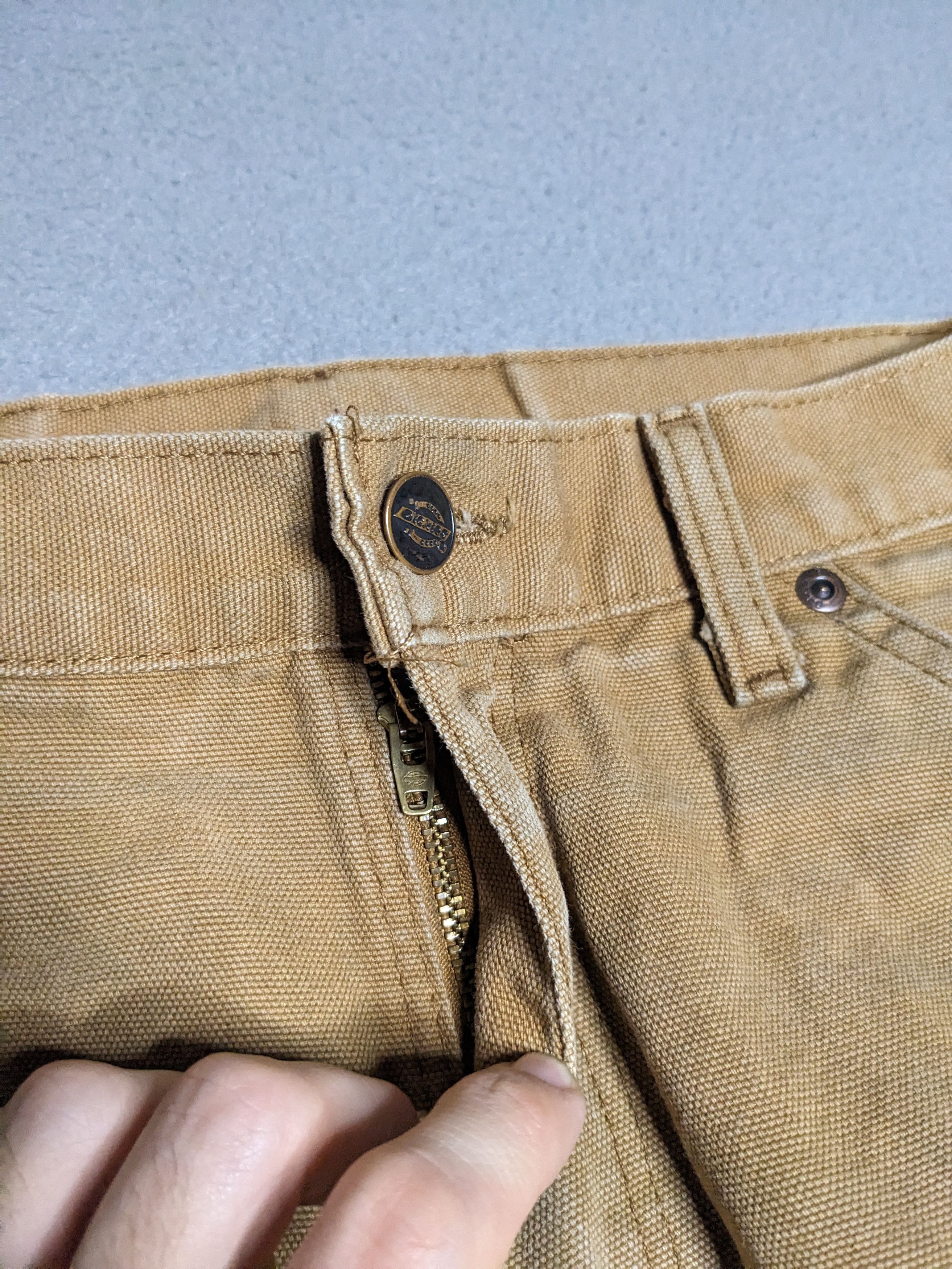 Dickies Dickies Carpenter Pants 30x30 Canvas Beige Distressed Faded Size US 30 / EU 46 - 11 Thumbnail