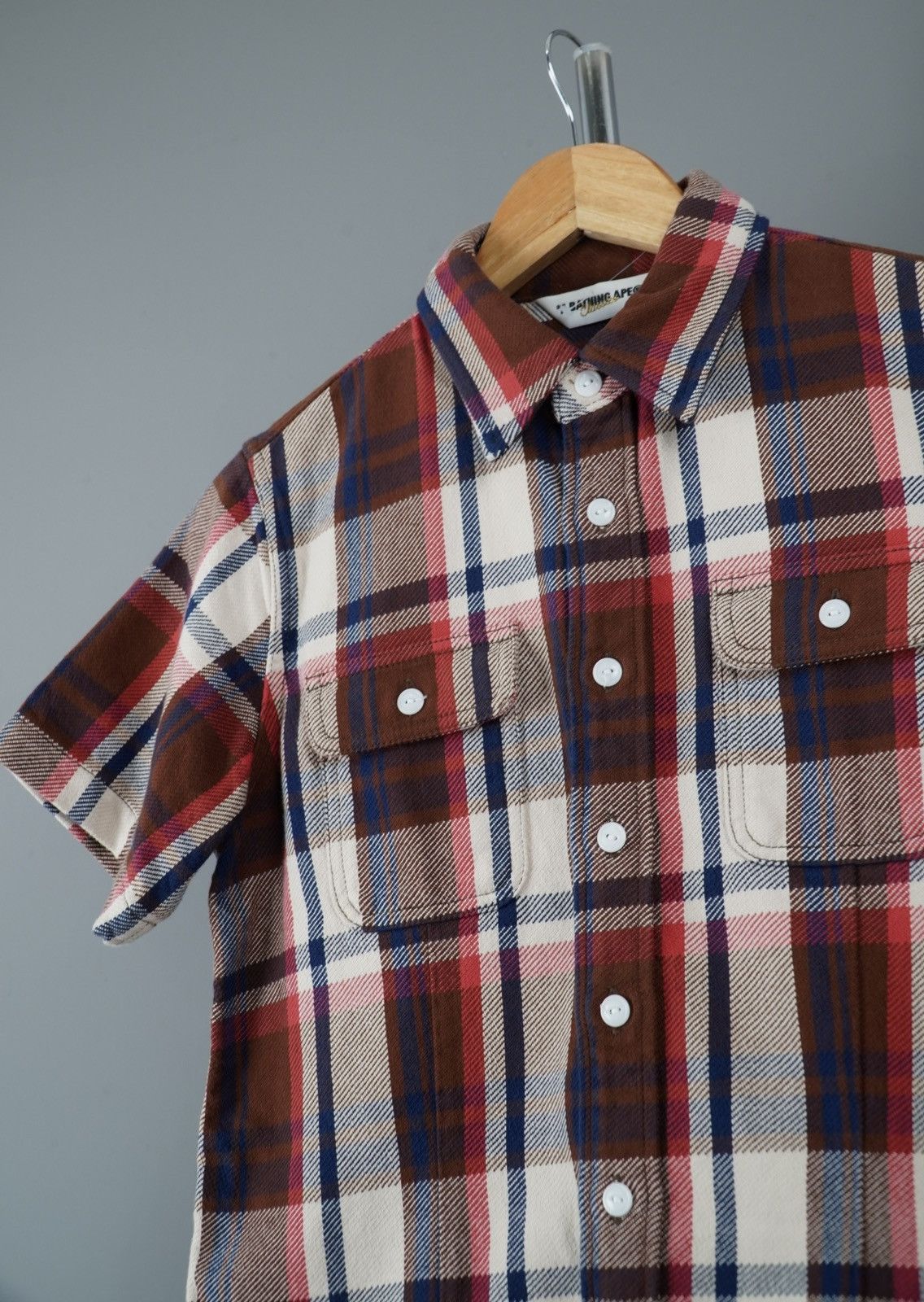 Bape × Nigo Bape Check Flannel Button Up Shirt Size S / US 4 / IT 40 - 4 Thumbnail