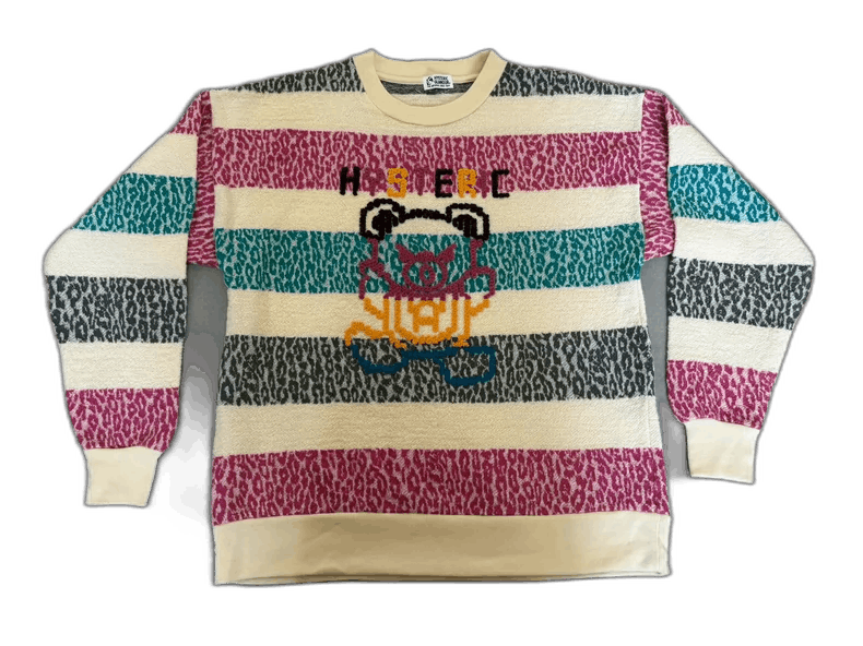 Hysteric Glamour Colorful Knit Sweatshirt with Bear Design Size M / US 6-8 / IT 42-44 - 1 Thumbnail