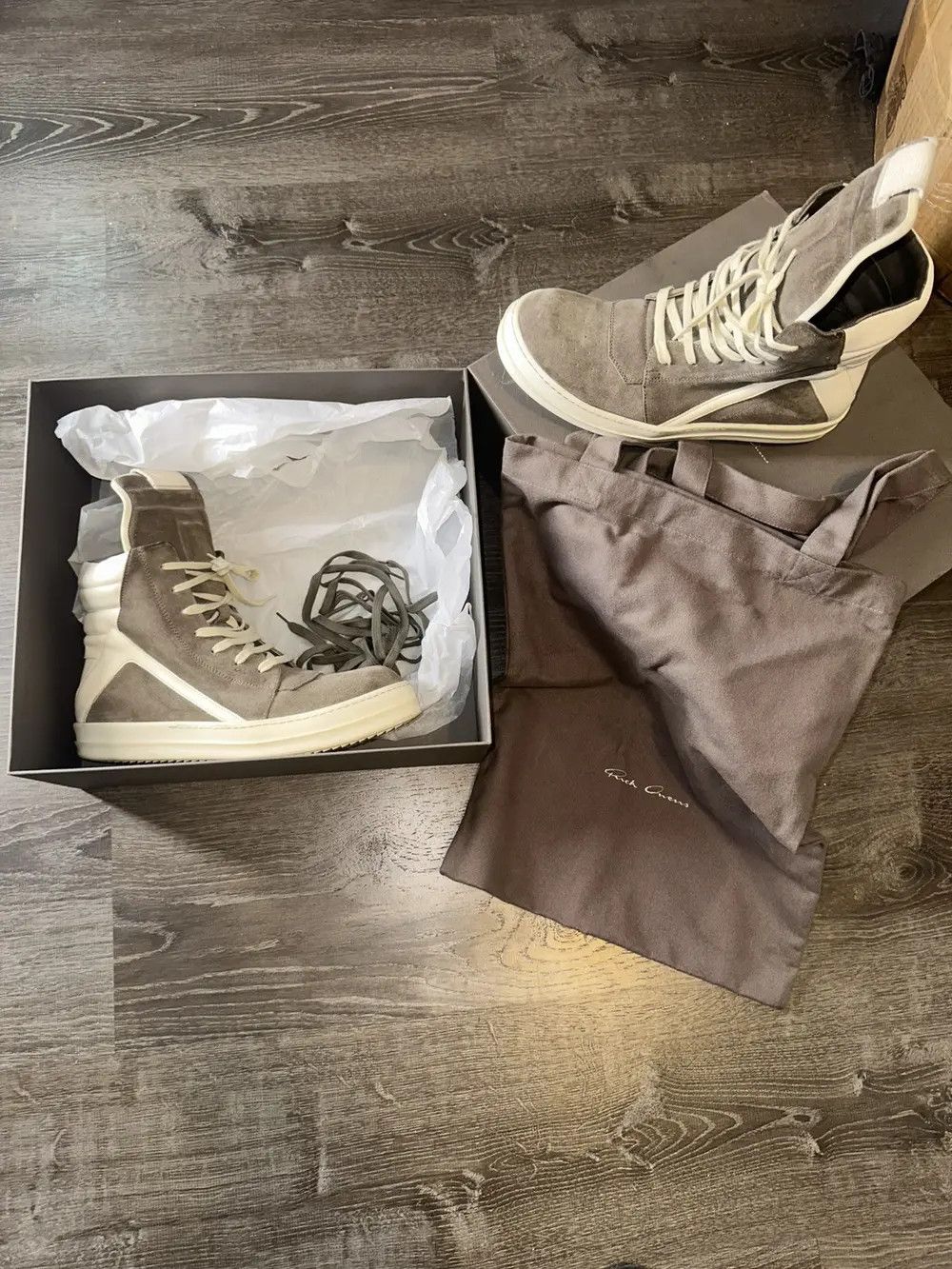 Rick Owens Rick Owens Geobasket Sz.44 Size US 10.5 / EU 43-44 - 1 Thumbnail