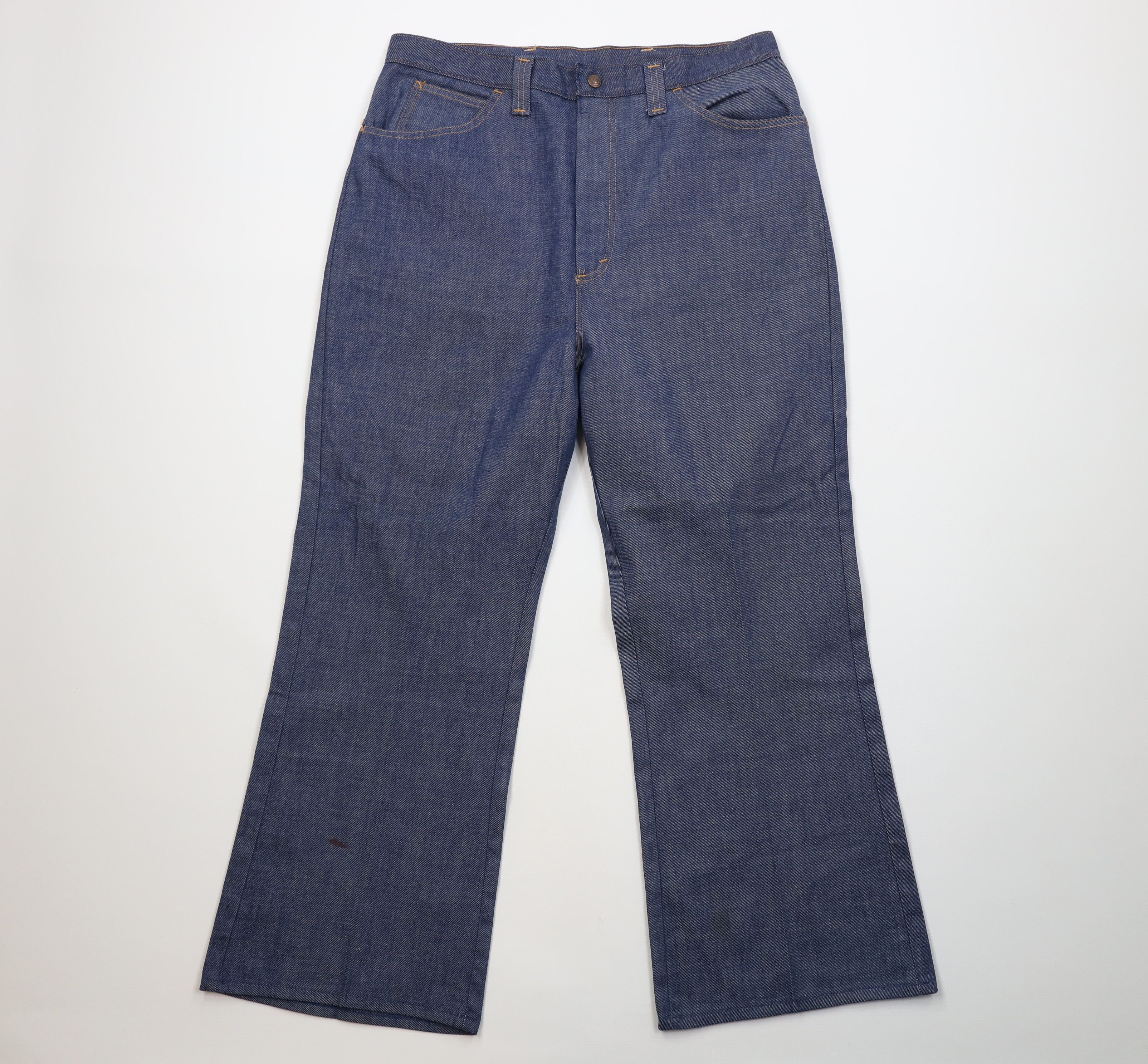 Vintage Vintage 70s Streetwear Wide Leg Bell Bottoms Denim Jeans USA Size US 34 / EU 50 - 1 Thumbnail