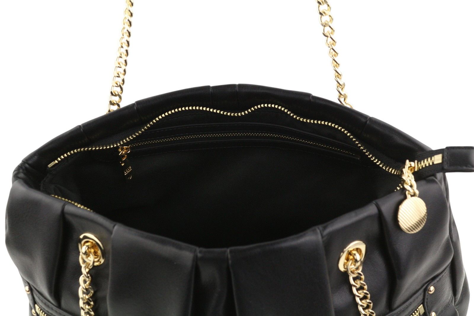 Love Moschino BORSA PU GRS NERO OS Gold Tone Handles 87741 Size ONE SIZE - 9 Thumbnail