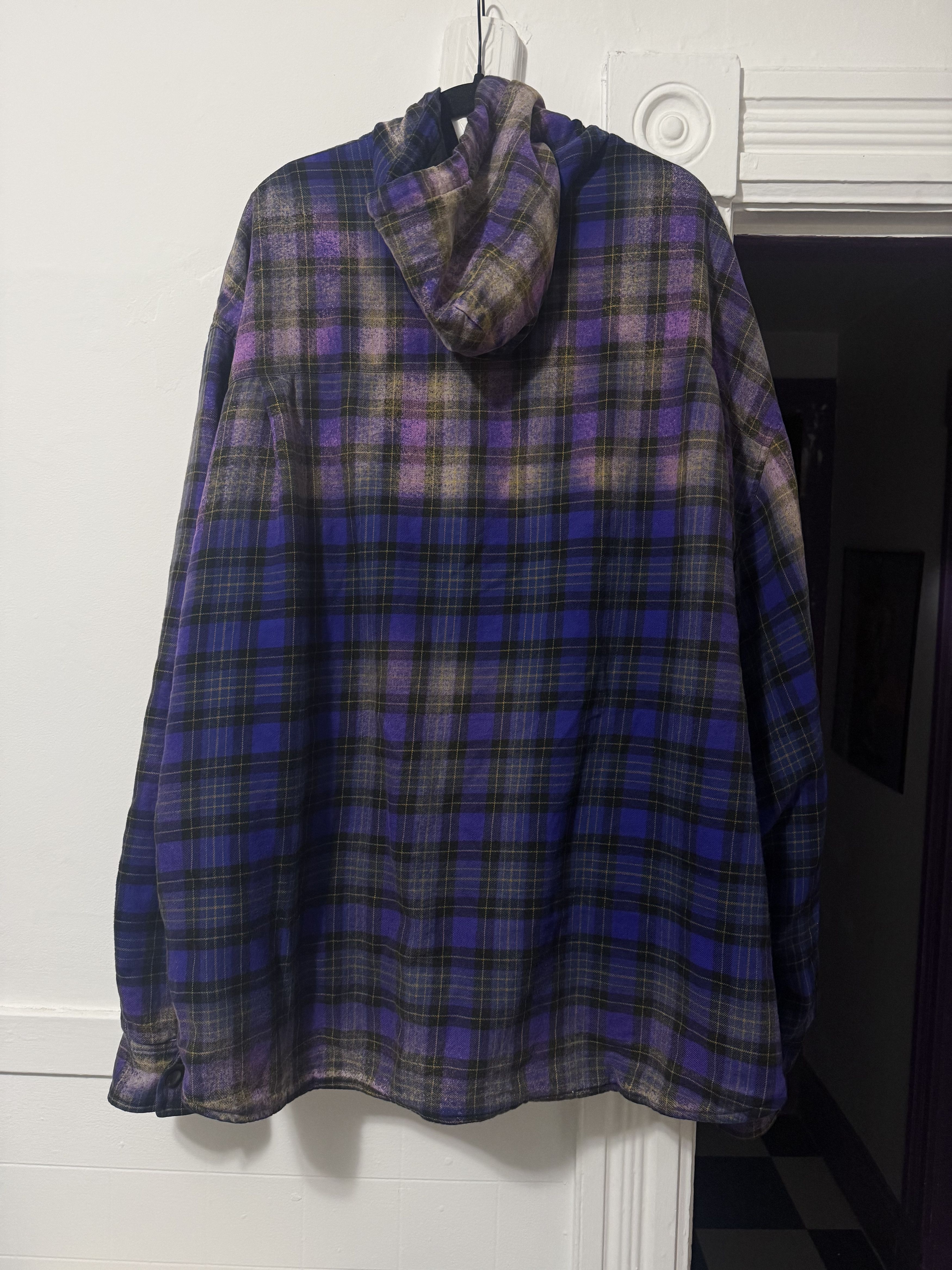 Balenciaga Balenciaga Bleached Flannel Jacket Size US S / EU 44-46 / 1 - 2 Thumbnail