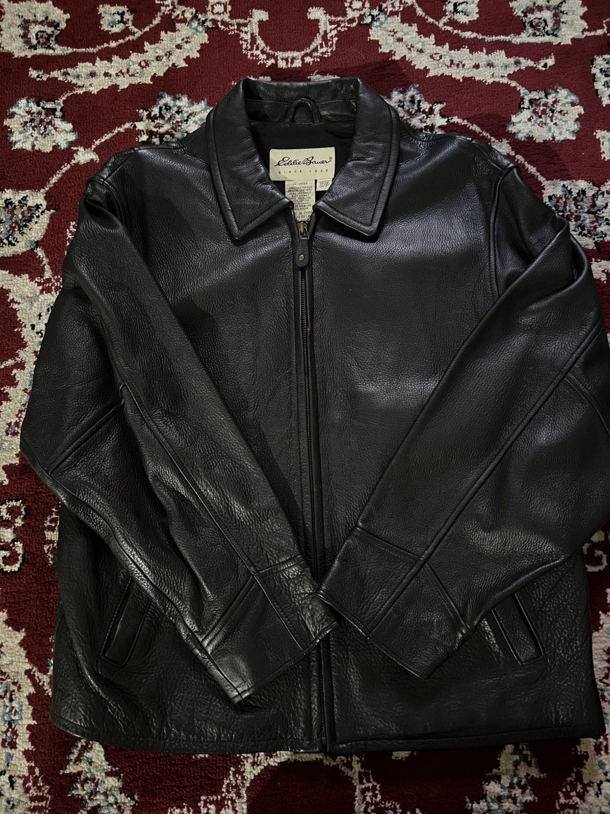Eddie Bauer Eddie Bauer Vintage Leather Jacket Size S / US 4 / IT 40 - 3 Thumbnail