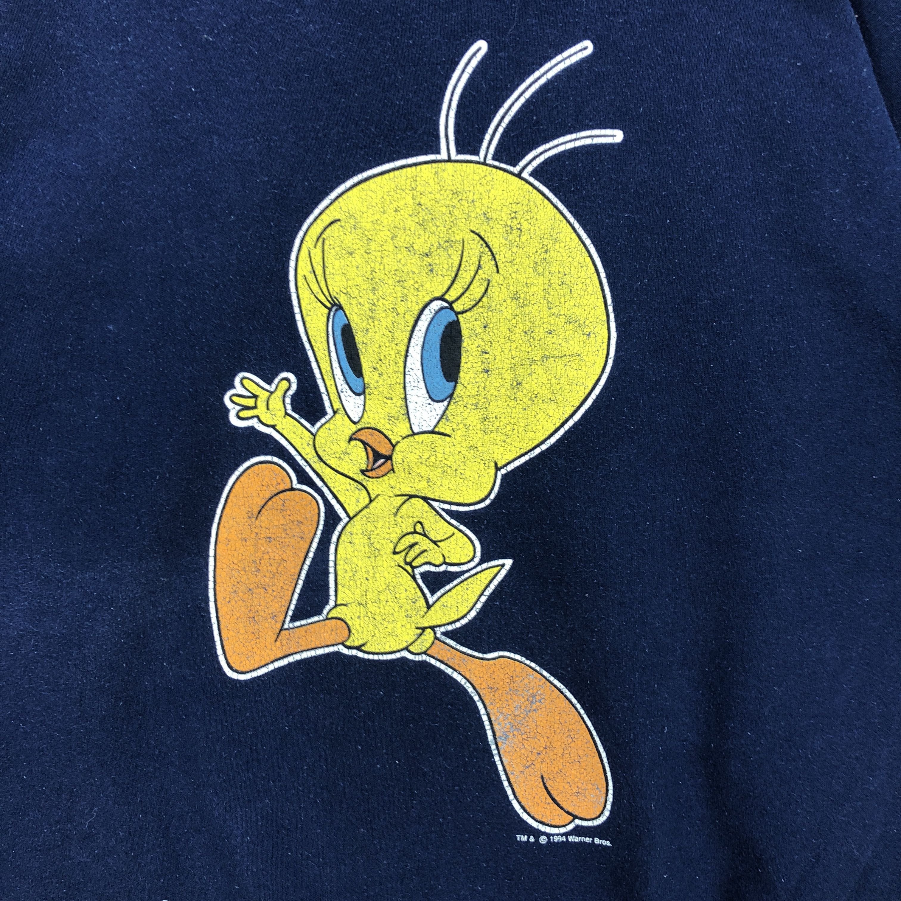 Vintage × Warner Bros Vintage Looney Tunes Sweatshirt Warner Bros Cartoon Sweater Size US L / EU 52-54 / 3 - 3 Thumbnail