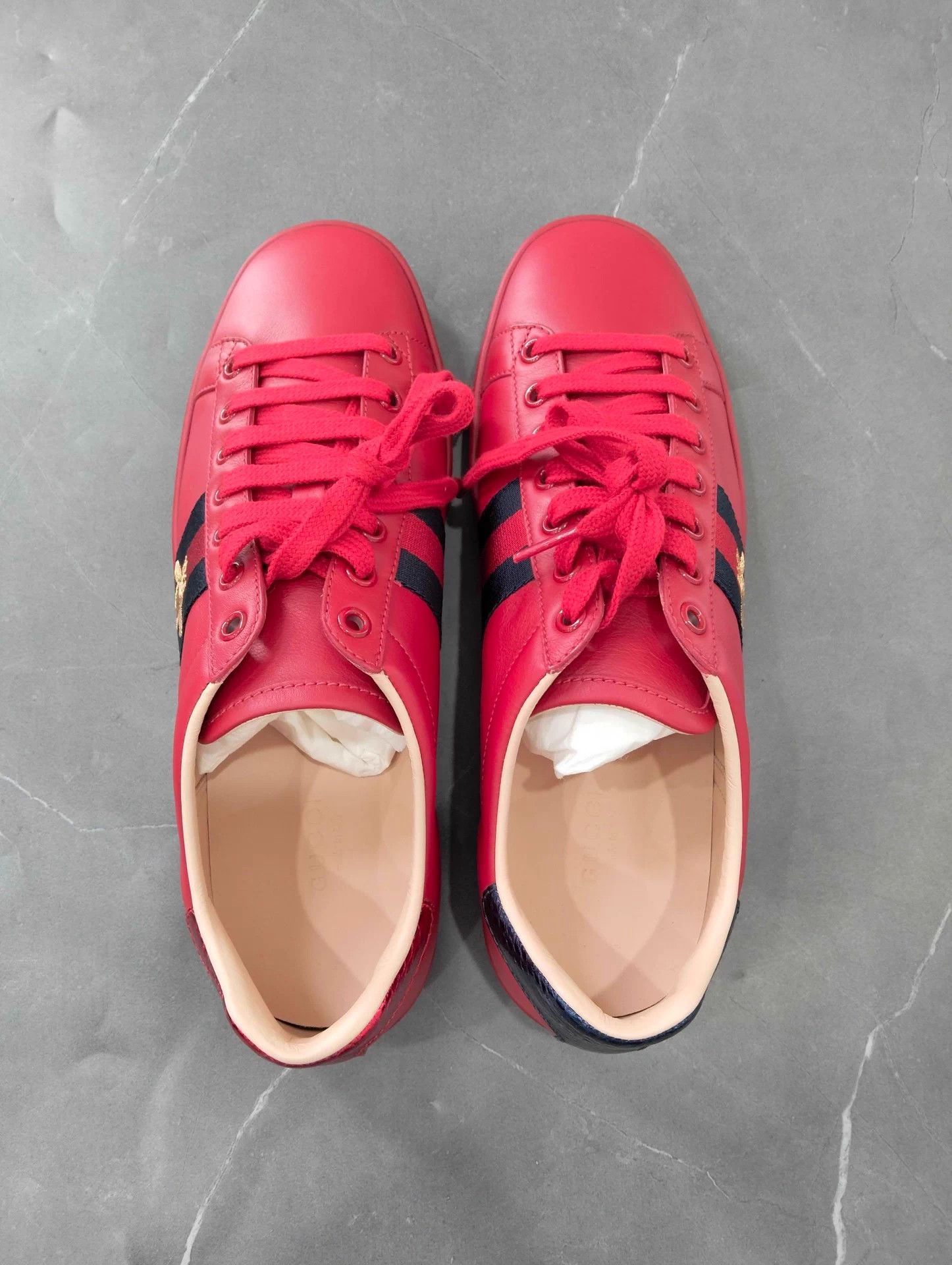 Gucci Gucci Red Bee Sneaker 38.5 Size US 8 / IT 38 - 7 Thumbnail