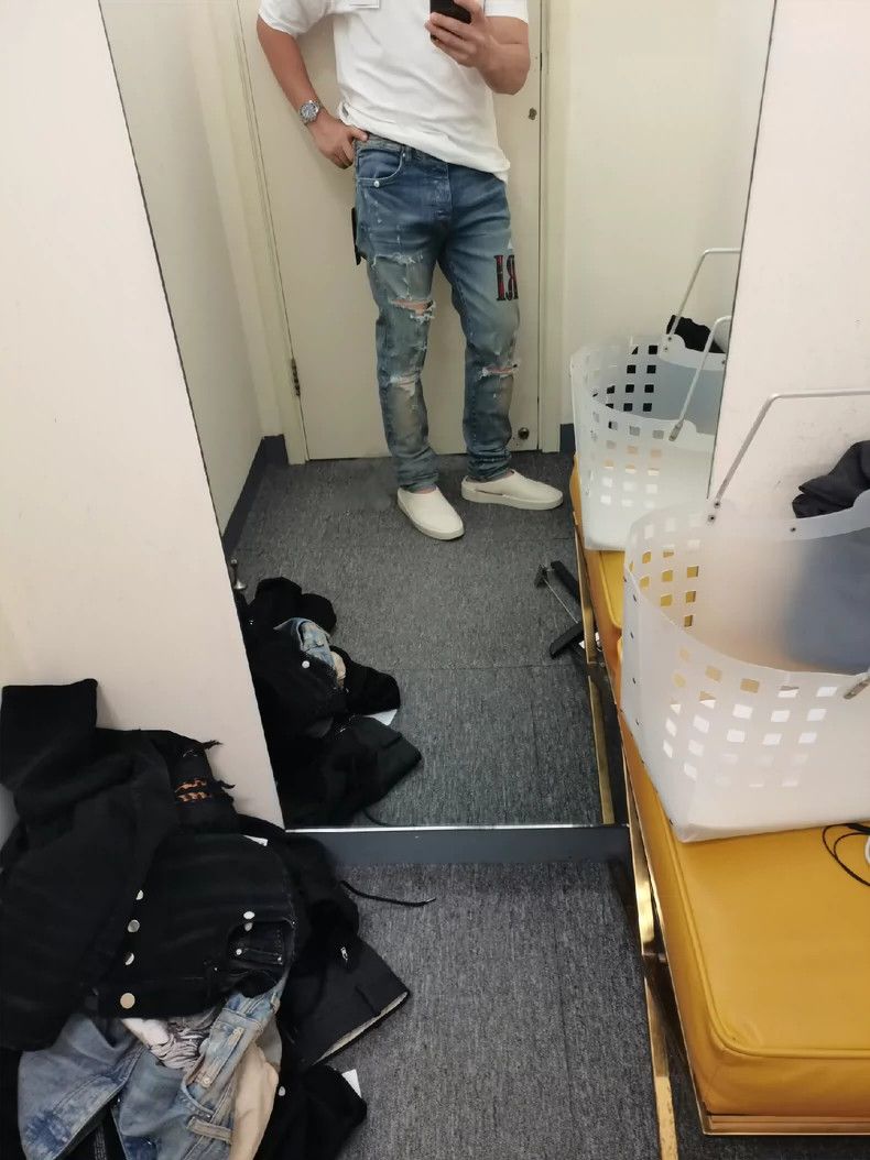 Amiri Amiri Men's ripped tight jeans 2501-Nextarrow Size US 33 - 7 Thumbnail