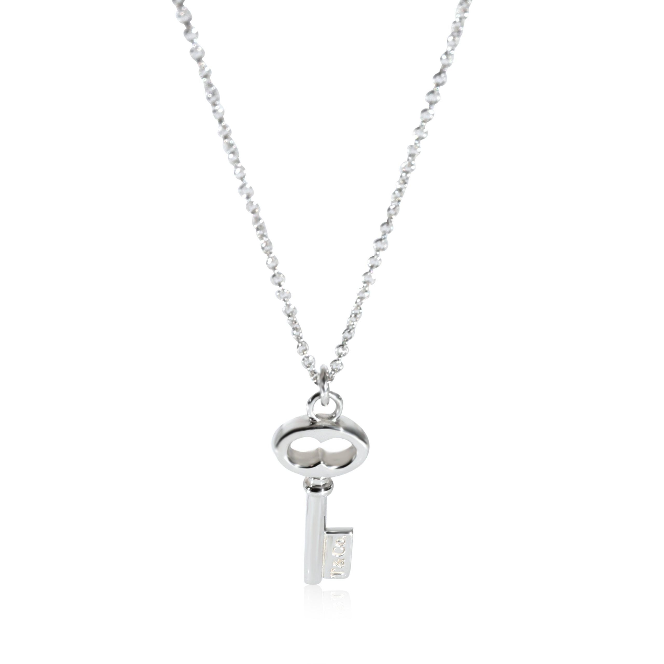 Tiffany Mini Oval Key Pendant in Sterling Silver