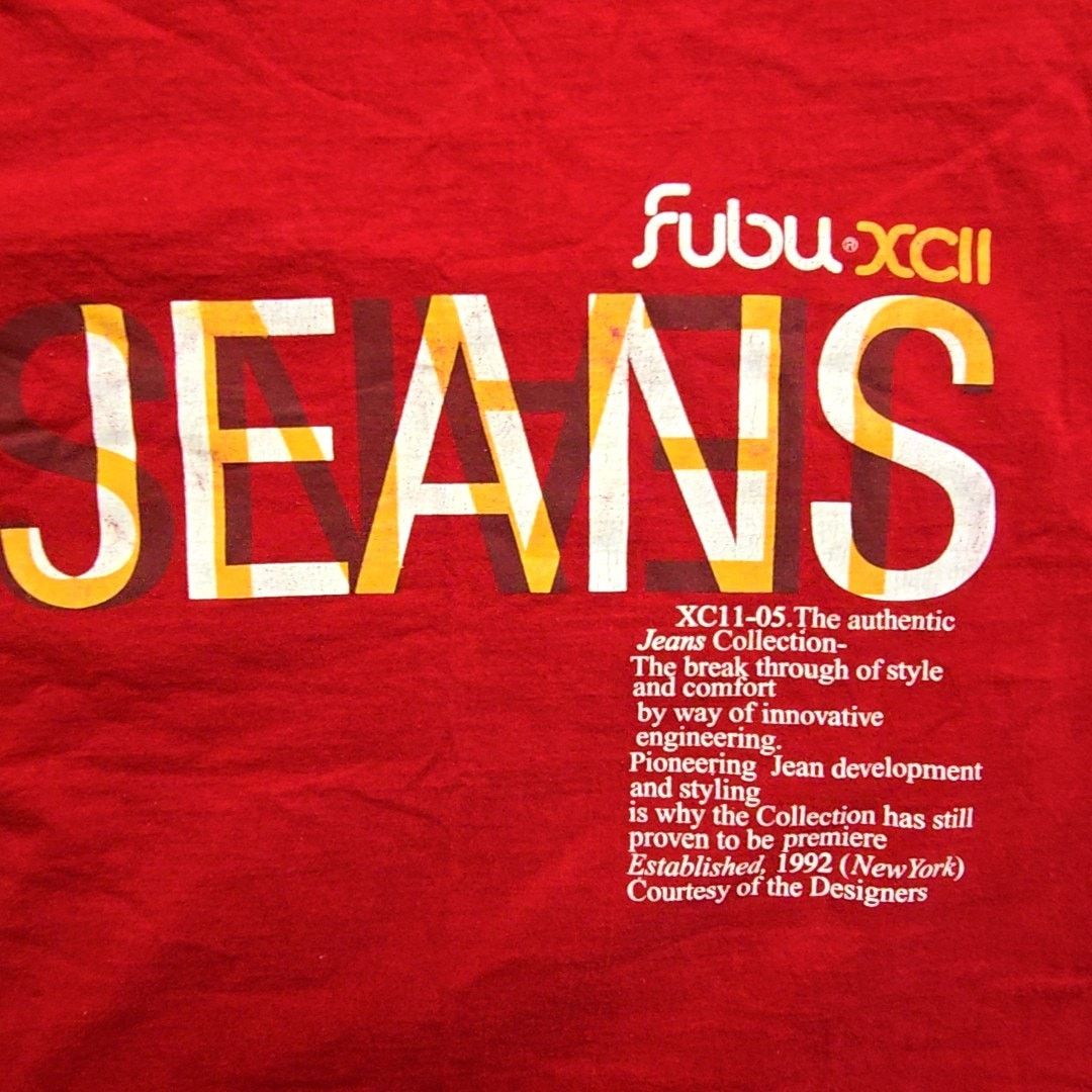 Fubu Vintage Fubu Jeans Graphic Tee Red Hip Hop Large Shirt Y2K Size US L / EU 52-54 / 3 - 2 Thumbnail