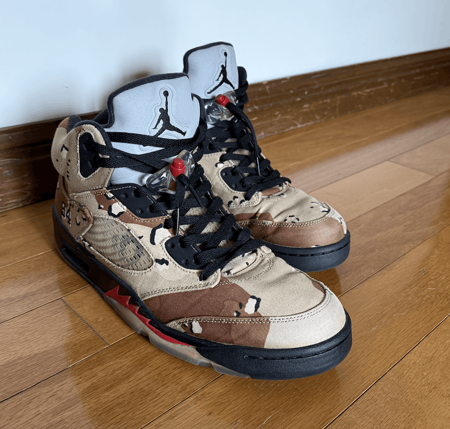 Jordan Brand × Supreme Air Jordan 5 Retro Supreme Desert "Camo" Size US 11.5 / EU 44-45 - 2 Thumbnail