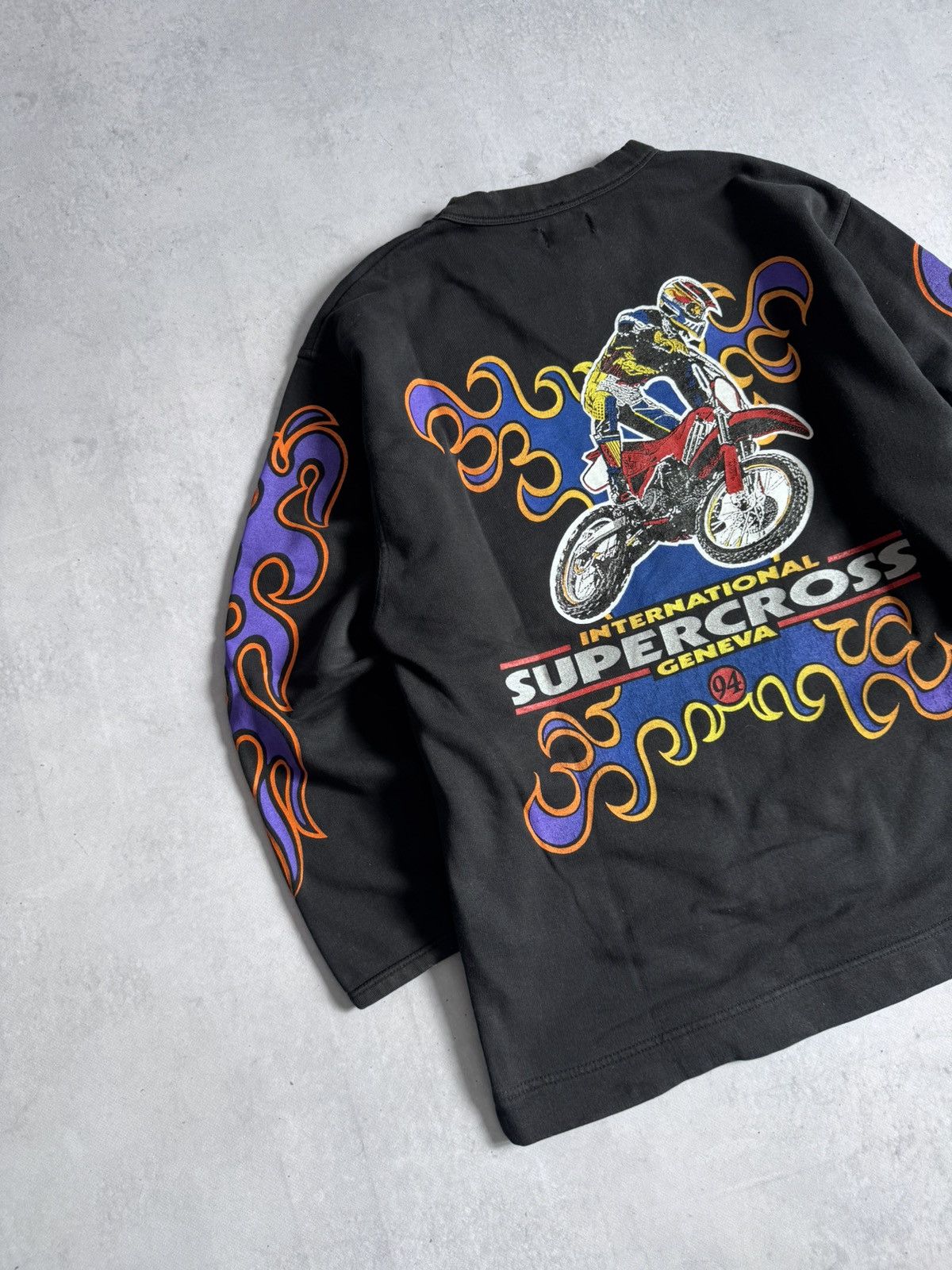 Other Vintage 94’s International Supercross Geneva Moto Sweatshirt Size US M / EU 48-50 / 2 - 8 Thumbnail