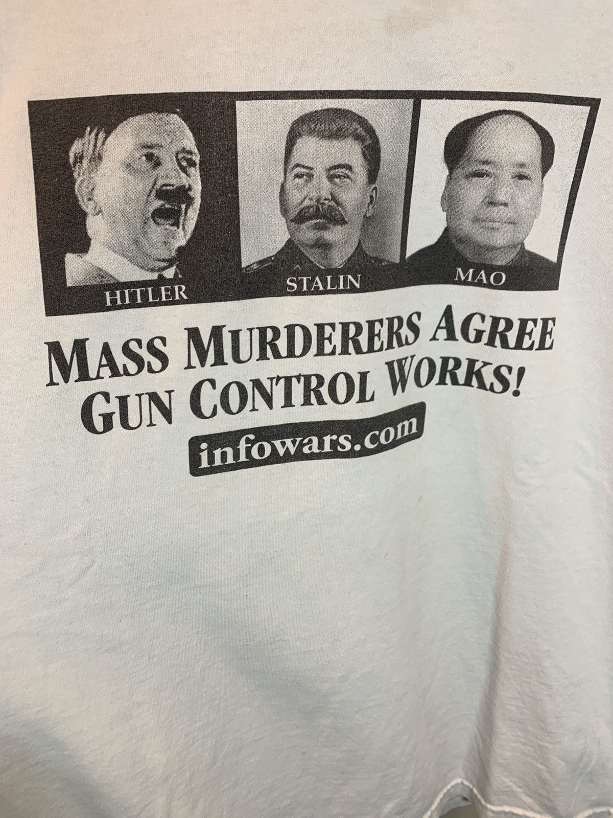 Vintage *RARE* Vintage Mass Murderers Agree Gun Control Works! Shirt Size US L / EU 52-54 / 3 - 3 Thumbnail