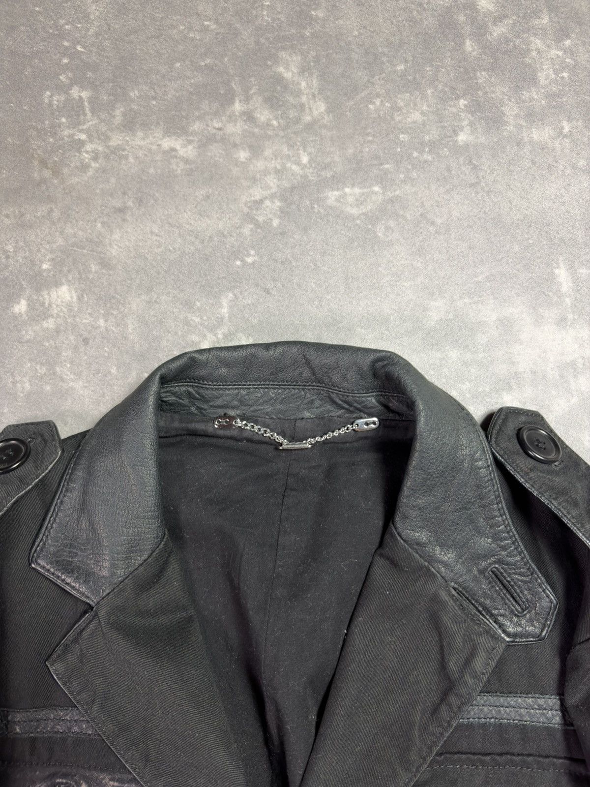 Dirk Bikkembergs Dirk Bikkembergs Leather Elements Blazer Cut Jacket 48 M Size US M / EU 48-50 / 2 - 10 Thumbnail