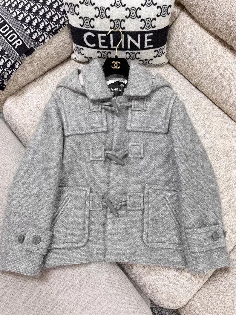 Chanel Chanel Ox horn buckle hooded jacket Size XXS / US 00 / IT 34 - 2 Thumbnail
