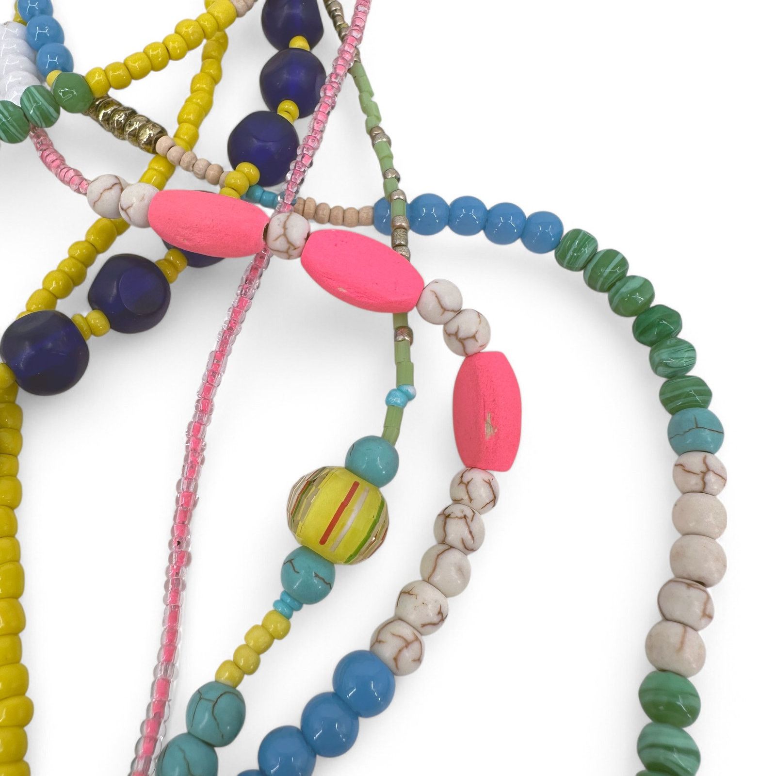 Vineyard Vines Vineyard Vines Colorful Layered Boho Statement Necklace Size ONE SIZE - 6 Thumbnail