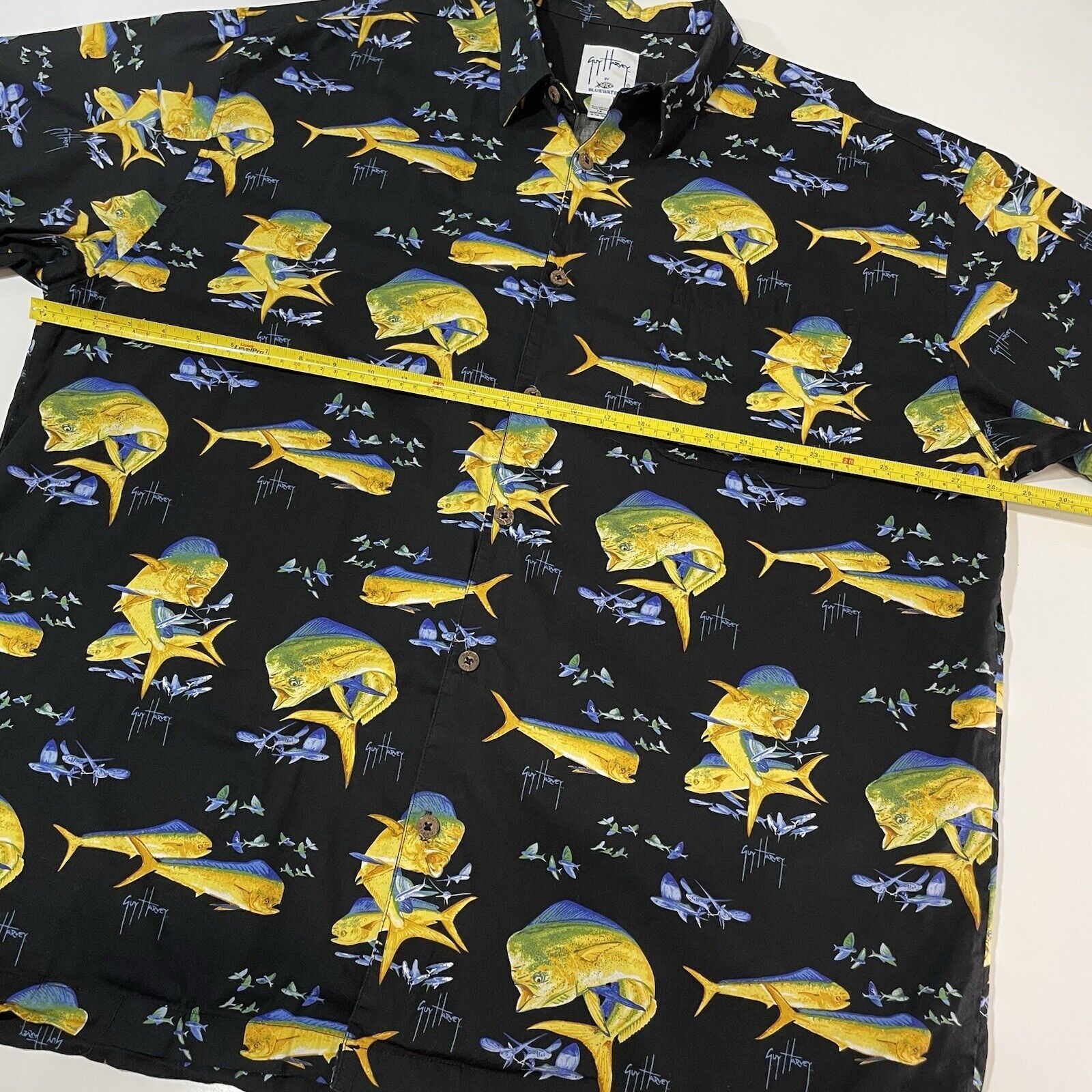 Guy Harvey Guy Harvey Men’s Hawaiian Fishing Shirt Mahi Fish Print 3XL Size US XXL / EU 58 / 5 - 6 Thumbnail