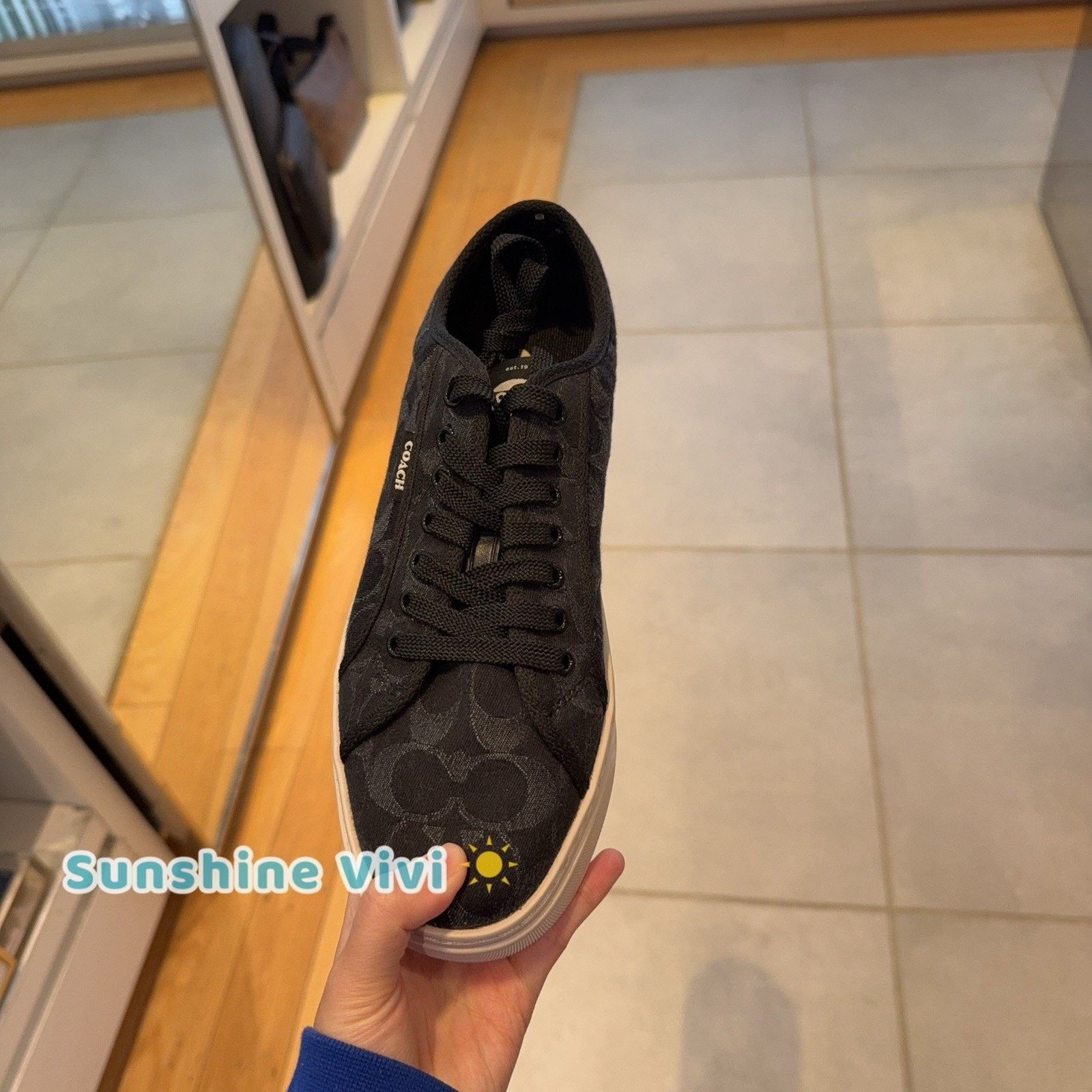 Coach NEW Coach men Canvas SneakerIn Signature Denim CAP73 us 7.5 Size US 7.5 / IT 37.5 - 2 Thumbnail