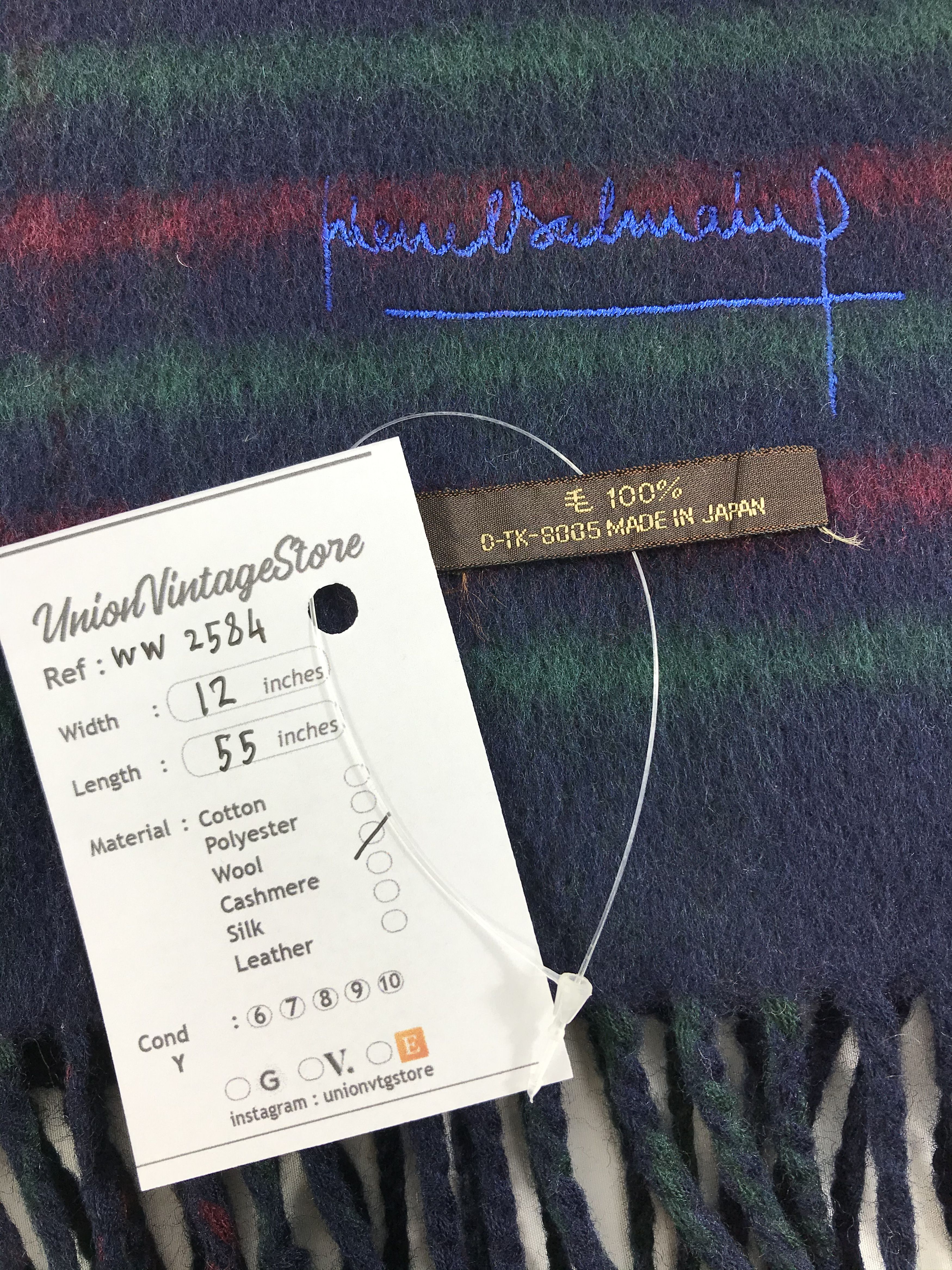 Vintage Pierre Balmain Scarf / Muffler / Neckwear - WW2584 Size ONE SIZE - 4 Thumbnail