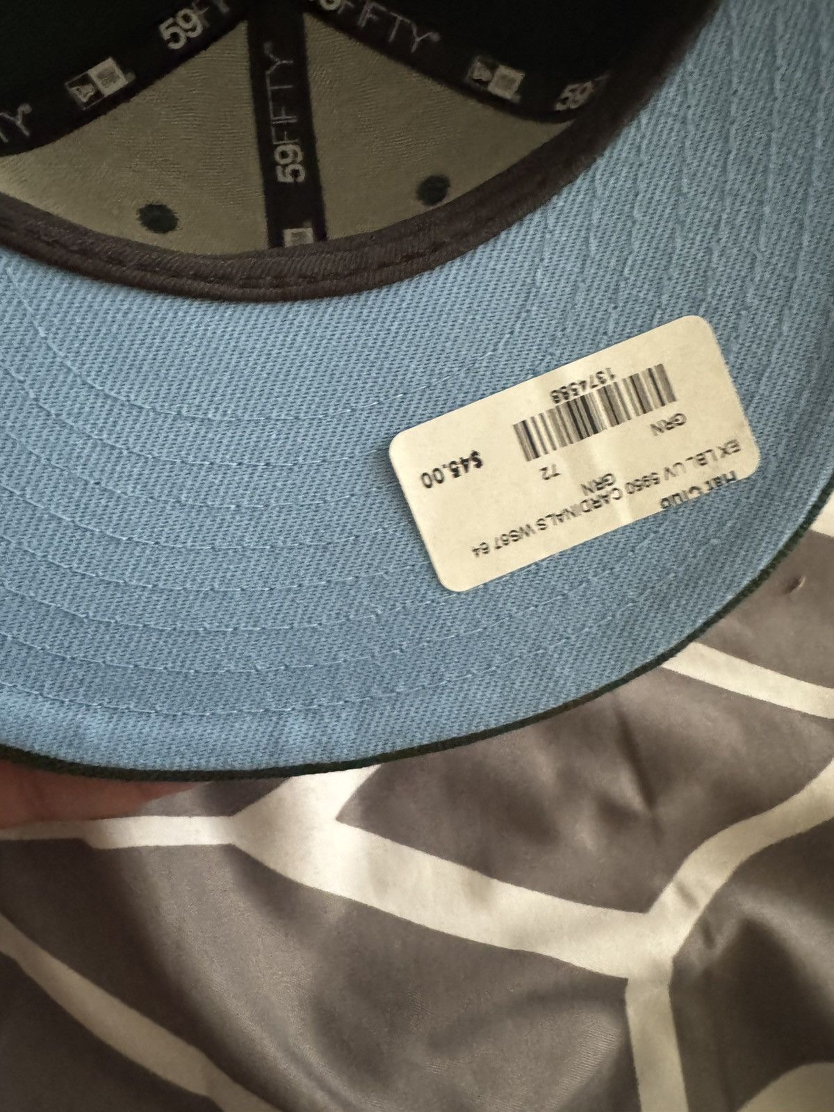 Hat Club St Louis Cardinals Fitted ‘67 WS PATCH (Ice Blue Brim) Size ONE SIZE - 5 Thumbnail