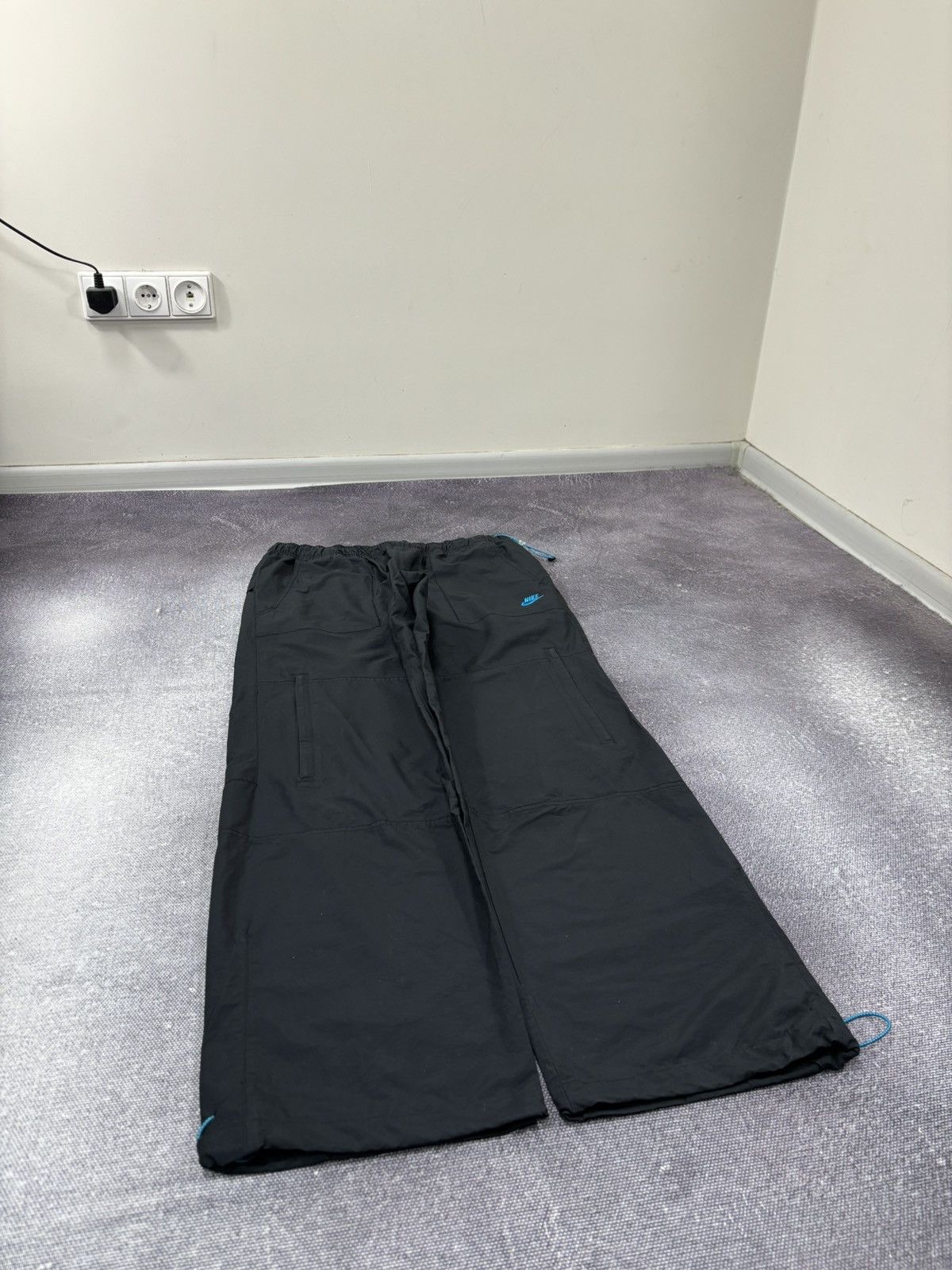 Nike Vintage Nike Air Y2K 0.0.9 Rare Tech Black Baggy Track Pants Size US 32 / EU 48 - 3 Thumbnail
