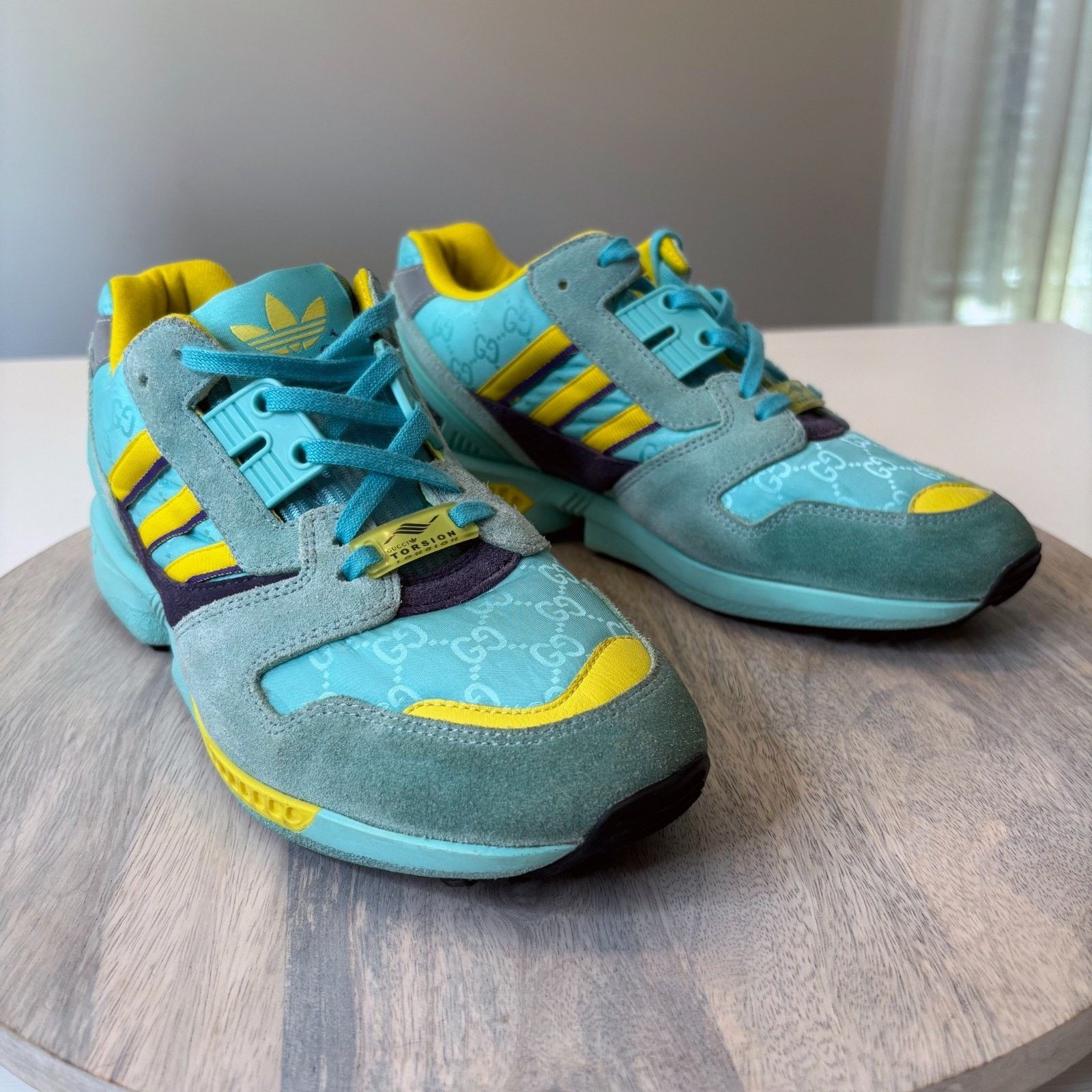 Adidas Gucci Adidas ZX 8000 Aqua Monogram Athletic Sneakers Sz 6.5 Size US 6.5 / IT 36.5 - 2 Thumbnail