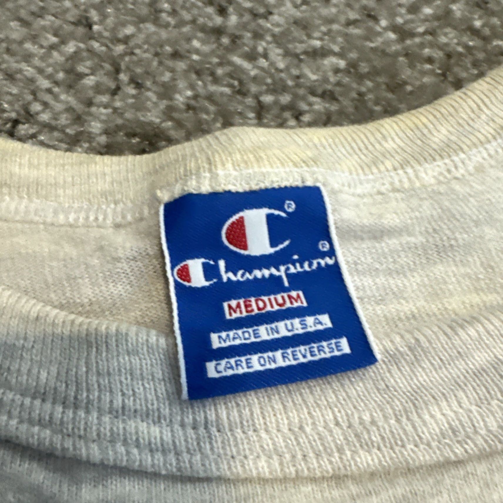 Champion VINTAGE 90s Champion Nova University Law Gray Blue NCAA T-Shirt M Mens Size US M / EU 48-50 / 2 - 5 Thumbnail