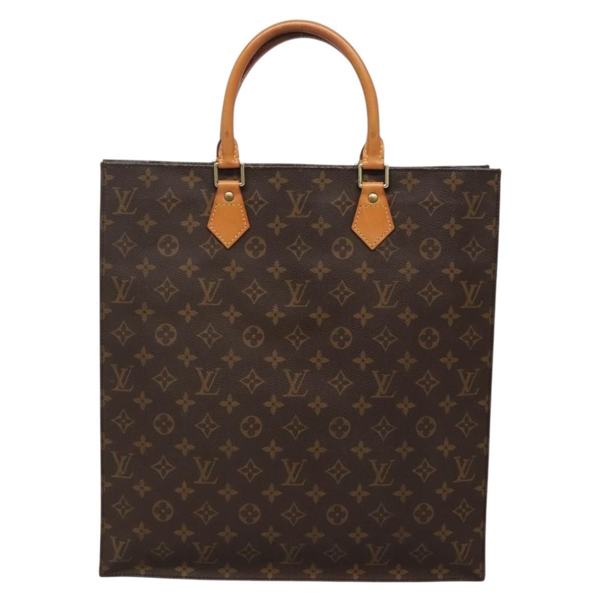 Louis Vuitton LOUIS VUITTON Monogram Sac Plat Hand Bag M51140 Size ONE SIZE - 3 Thumbnail