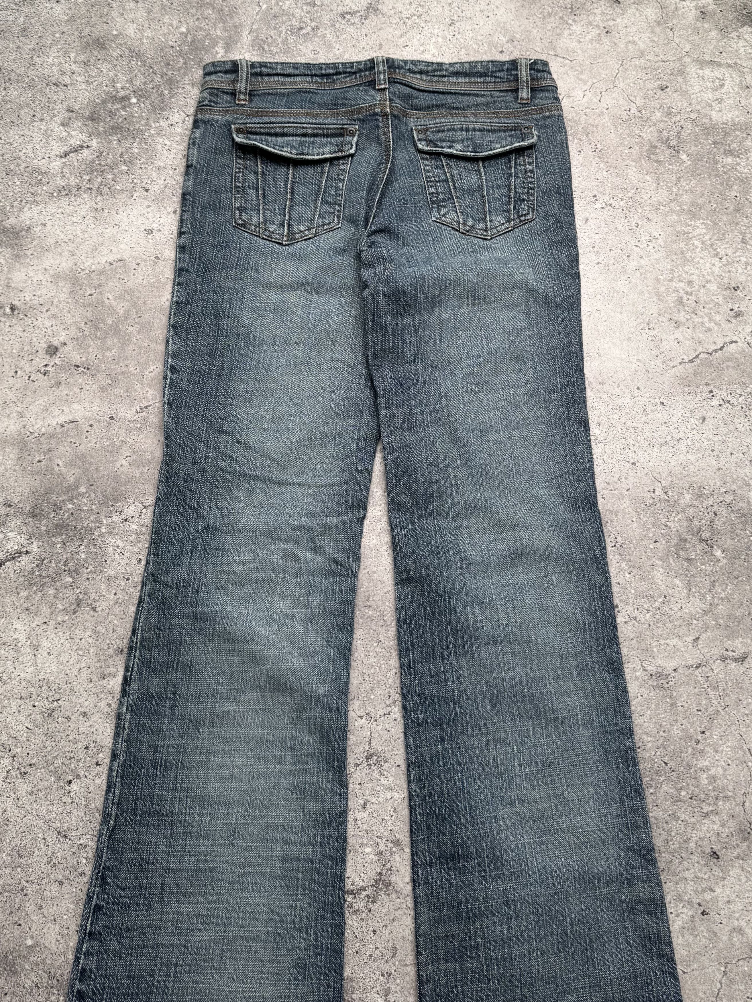 Vintage Vintage Faded Wash Low Rise Flared Denim Jeans C20 Size 27" / US 4 / IT 40 - 6 Thumbnail