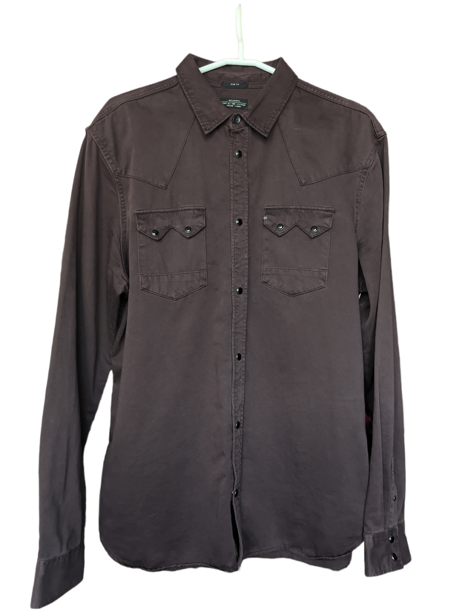 Allsaints AllSaints Creek LS Shirt slim fit Size US XL / EU 56 / 4 - 3 Thumbnail