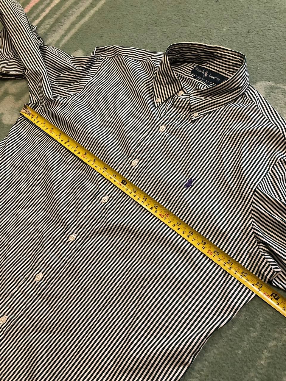 Ralph Lauren Vintage striped Shirt print Ralph Lauren Y2K custom fit Size US L / EU 52-54 / 3 - 9 Thumbnail