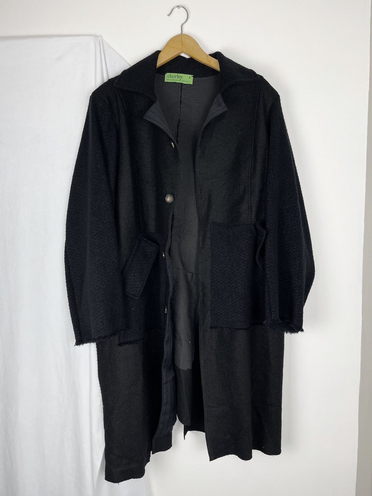 Chorley Oversized Patched wool long overcoat Size US L / EU 52-54 / 3 - 1 Thumbnail